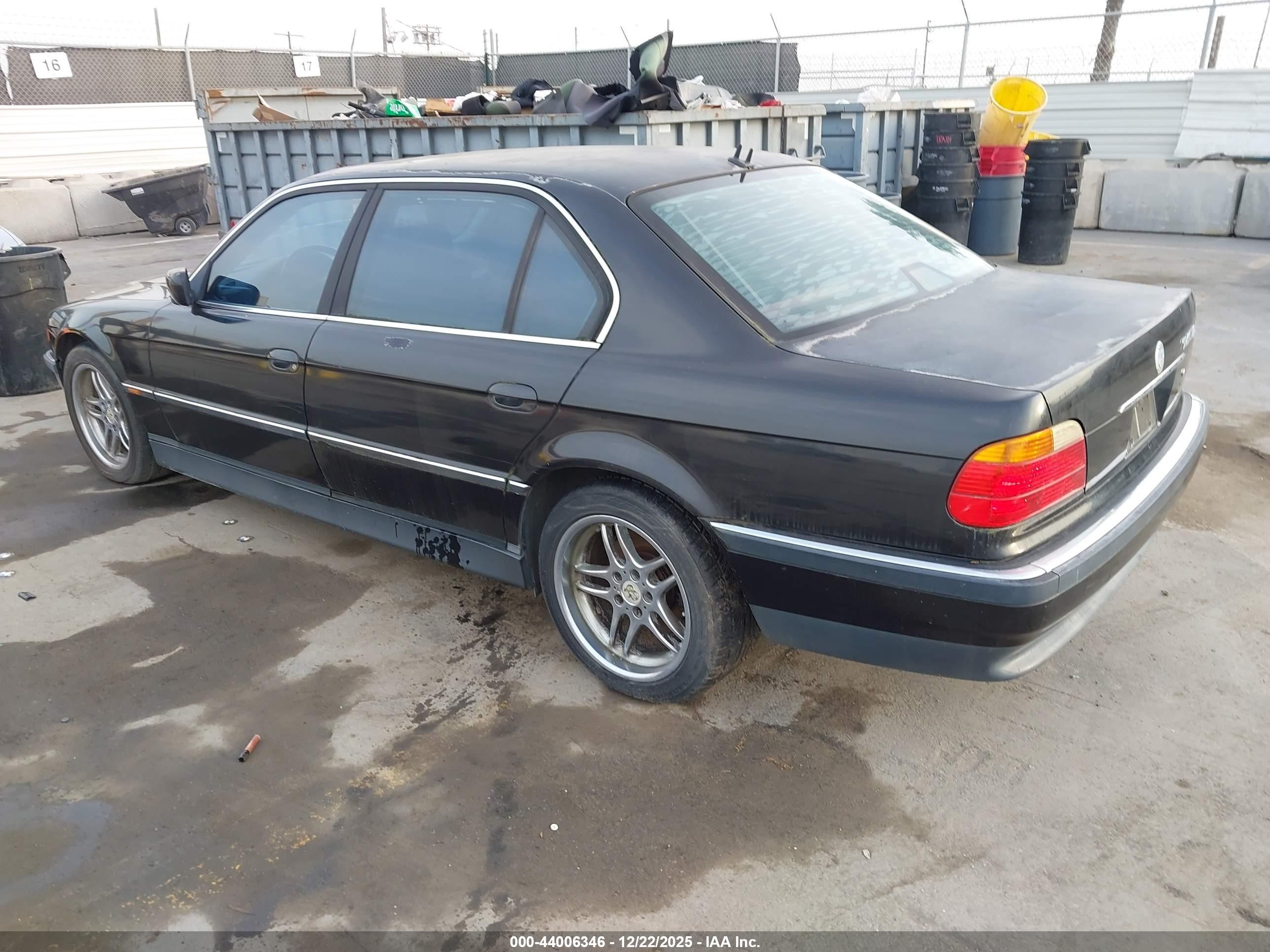 2000 Bmw 740il   Black vin: WBAGH8348YDP06655
