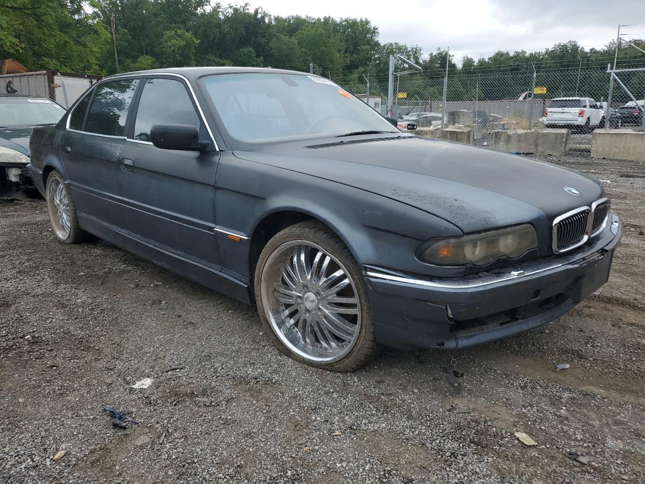 2000 Bmw 740 Il   Blue vin: WBAGH8348YDP07479
