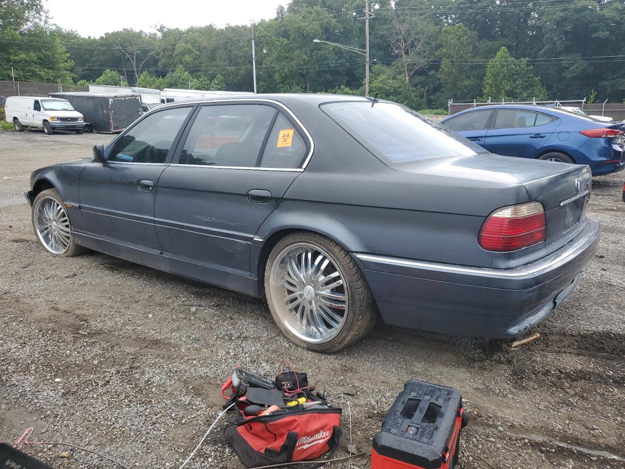 2000 Bmw 740 Il   Blue vin: WBAGH8348YDP07479