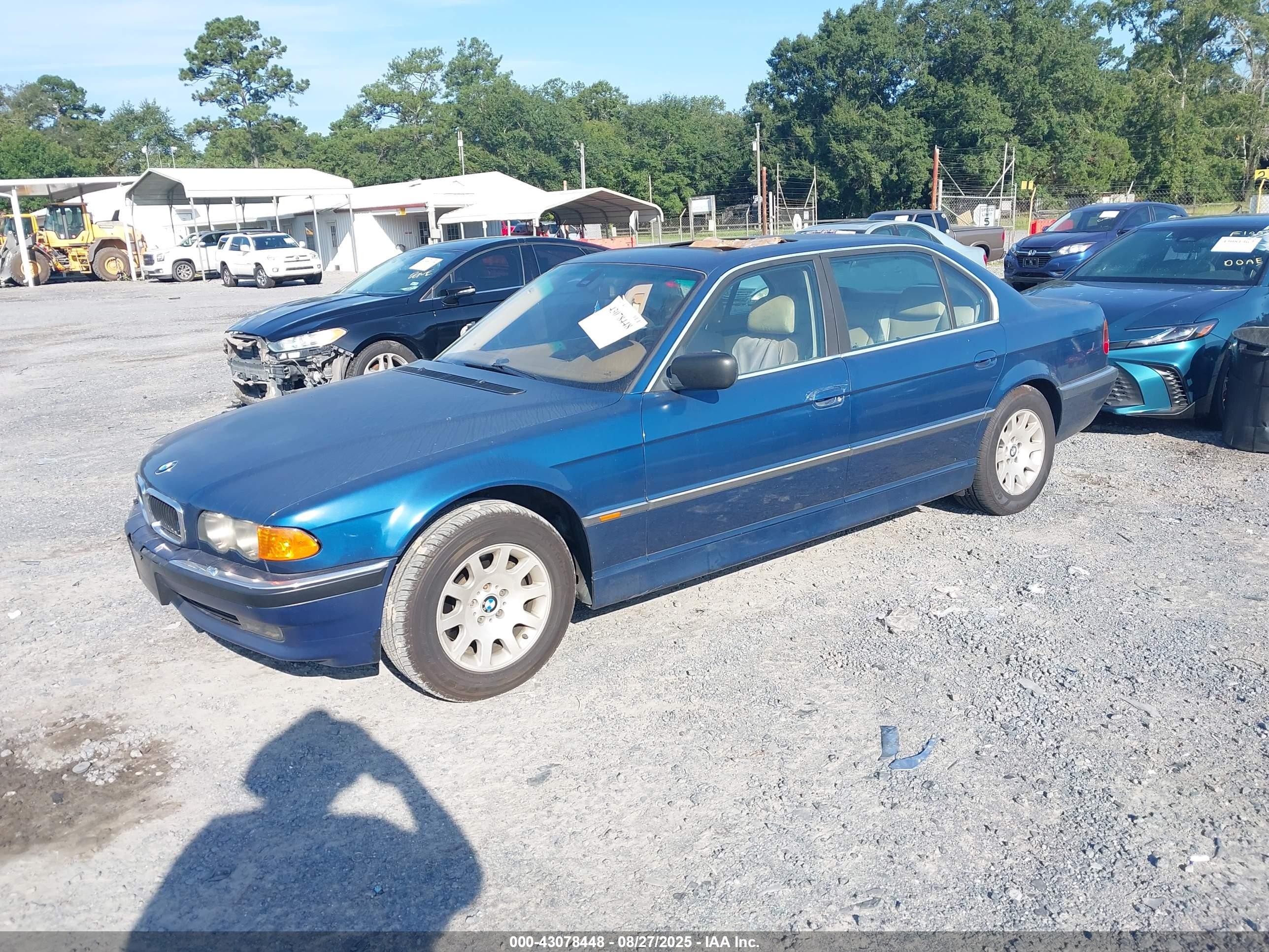 2000 Bmw 740il   Blue vin: WBAGH8348YDP09099