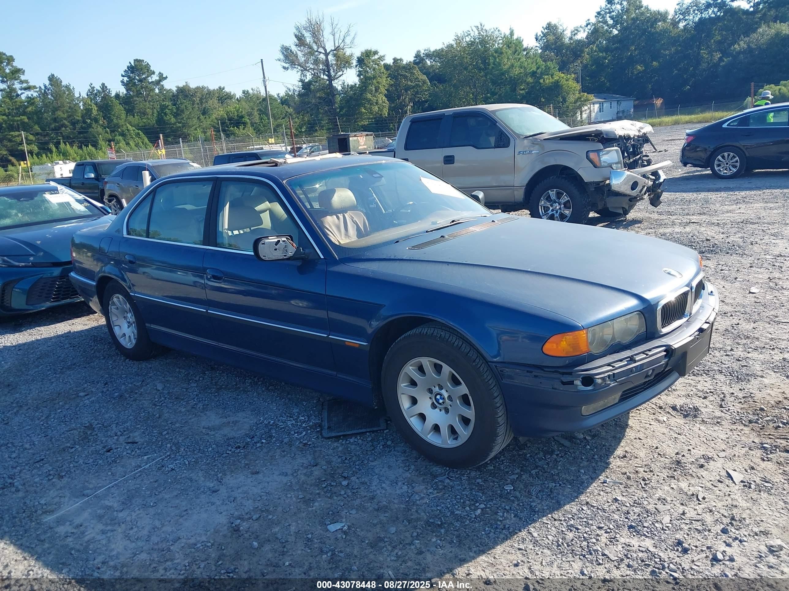 2000 Bmw 740il   Blue vin: WBAGH8348YDP09099