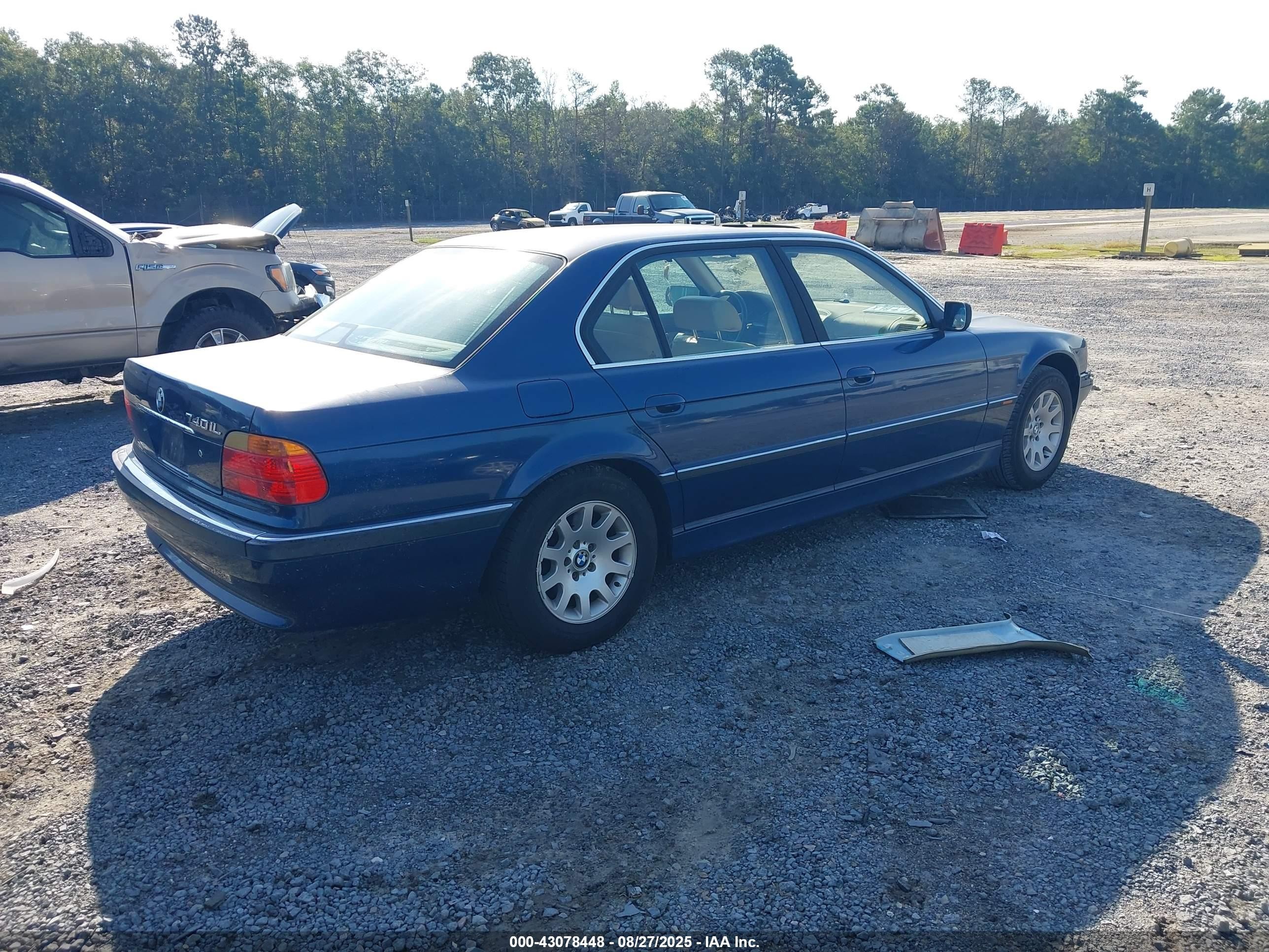 2000 Bmw 740il   Blue vin: WBAGH8348YDP09099