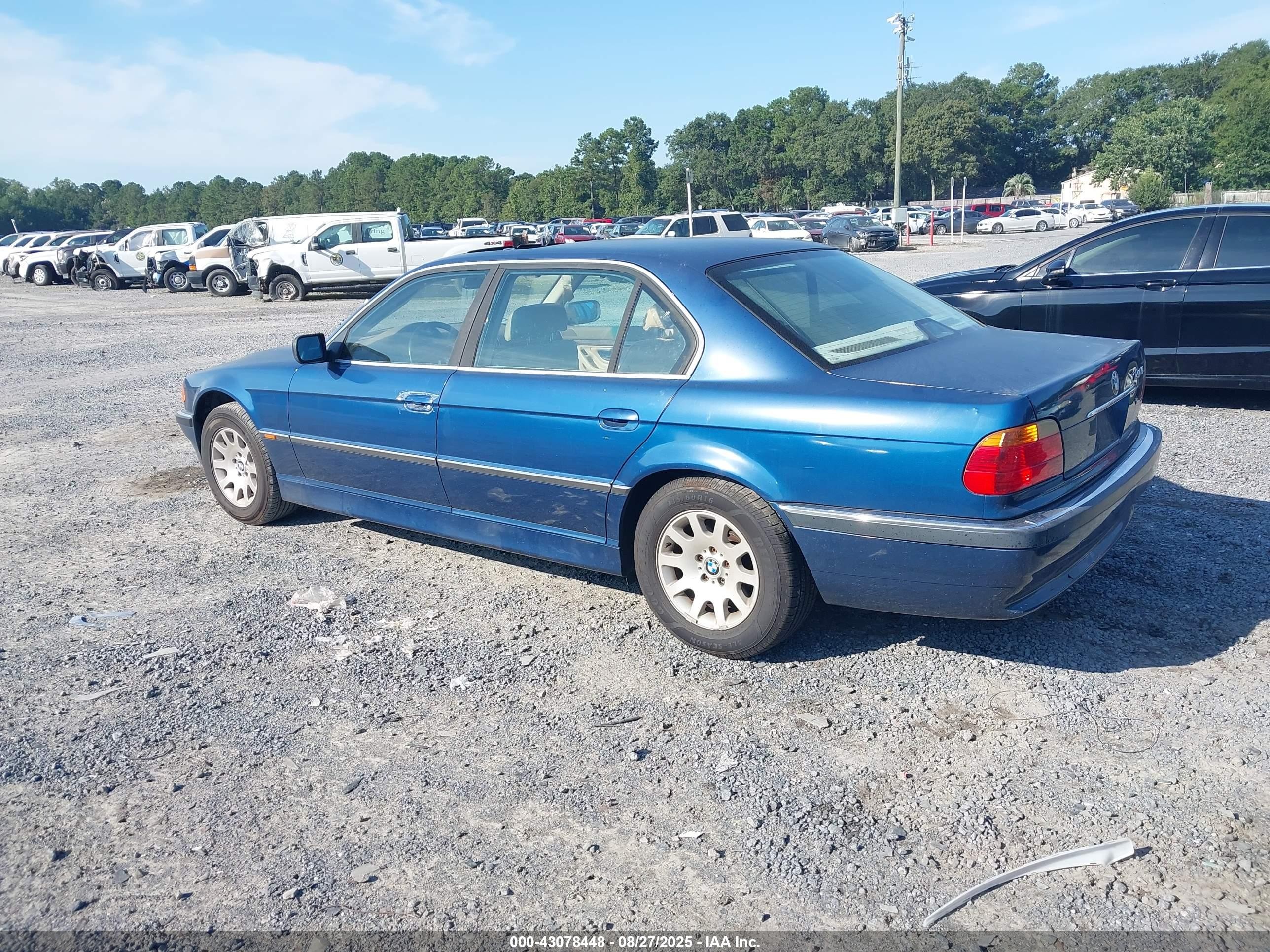 2000 Bmw 740il   Blue vin: WBAGH8348YDP09099