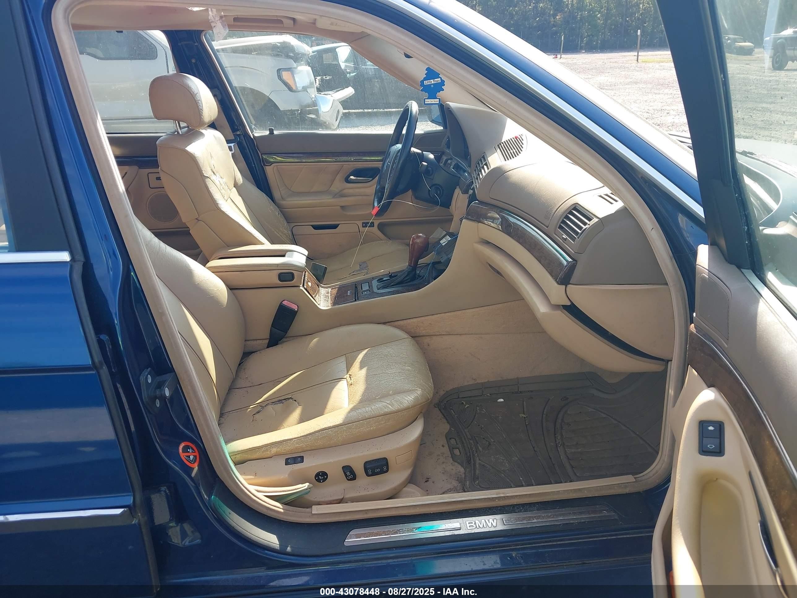 2000 Bmw 740il   Blue vin: WBAGH8348YDP09099