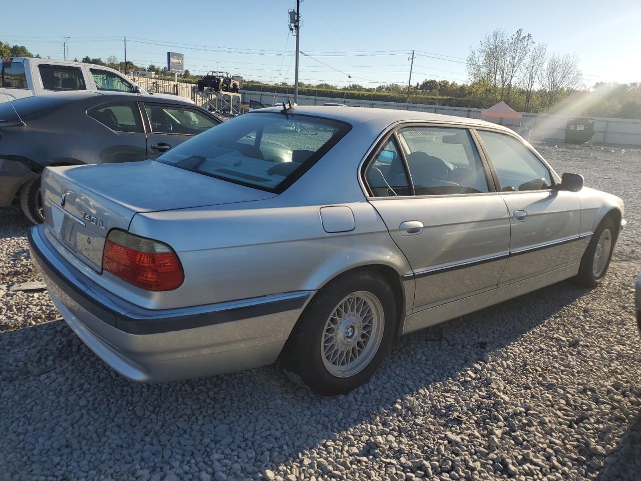 2001 Bmw 740 Il Silver vin: WBAGH83491DP23714