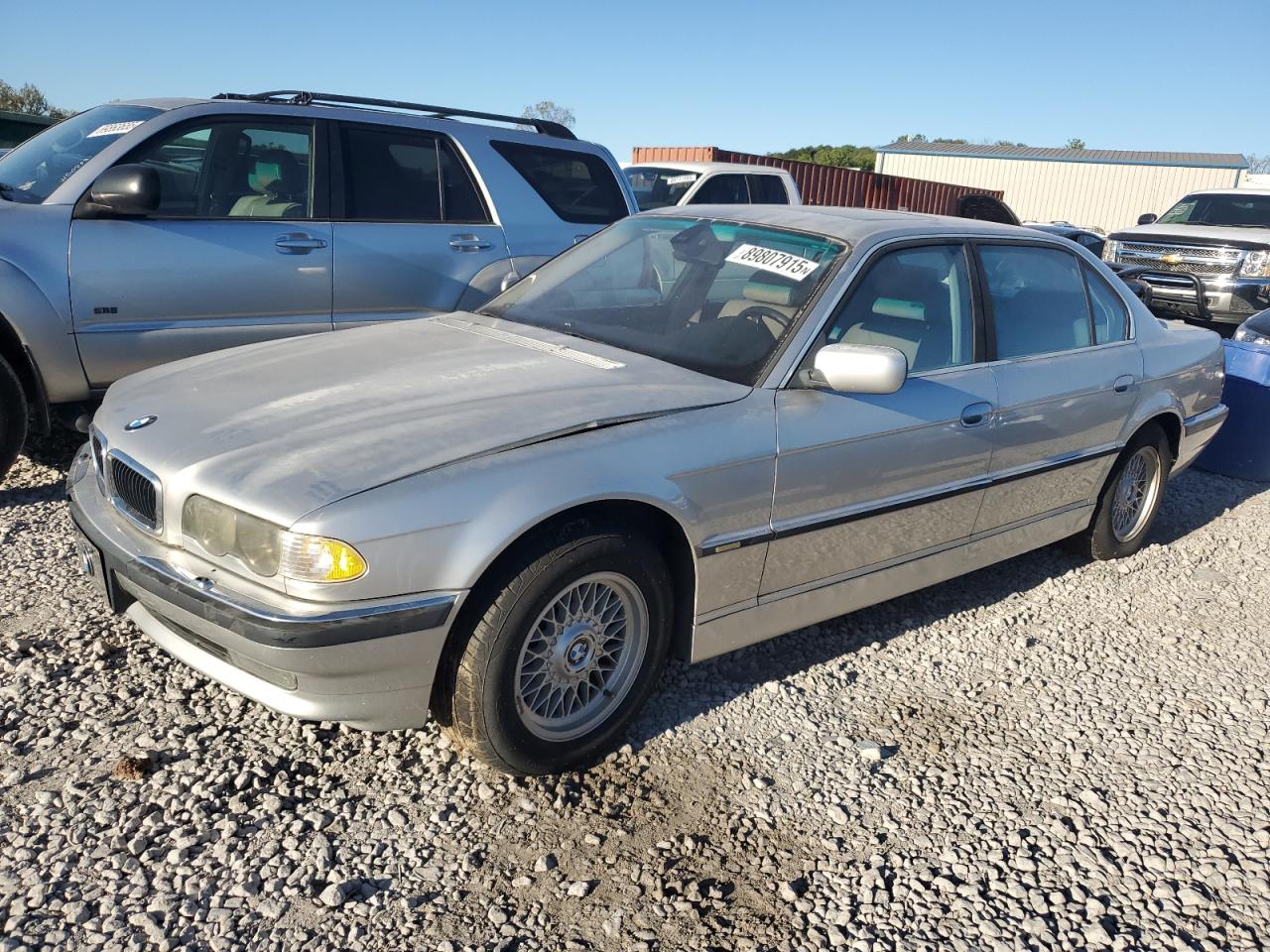 2001 Bmw 740 Il Silver vin: WBAGH83491DP23714