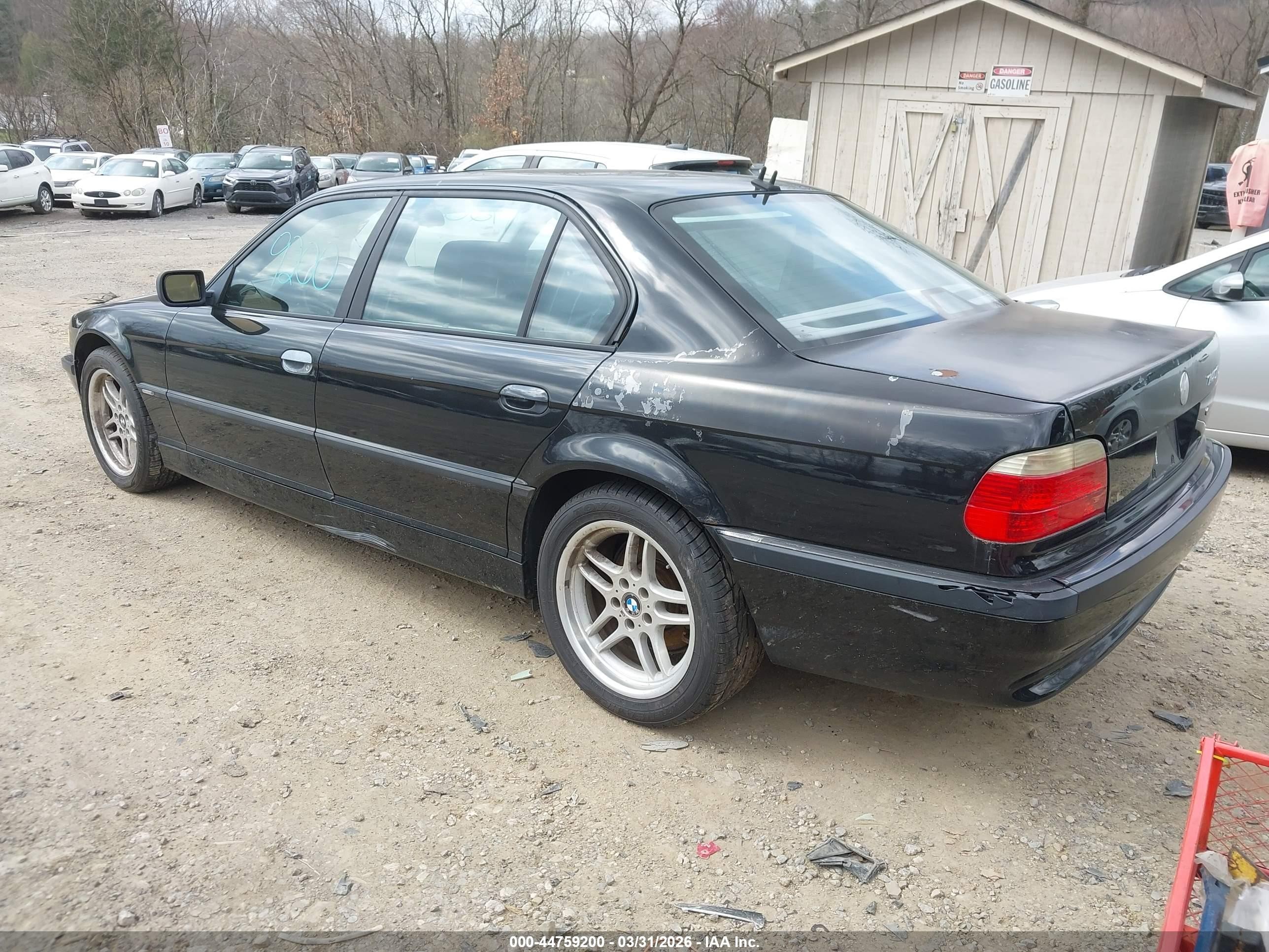 2001 Bmw 740il   Black vin: WBAGH83491DP30193