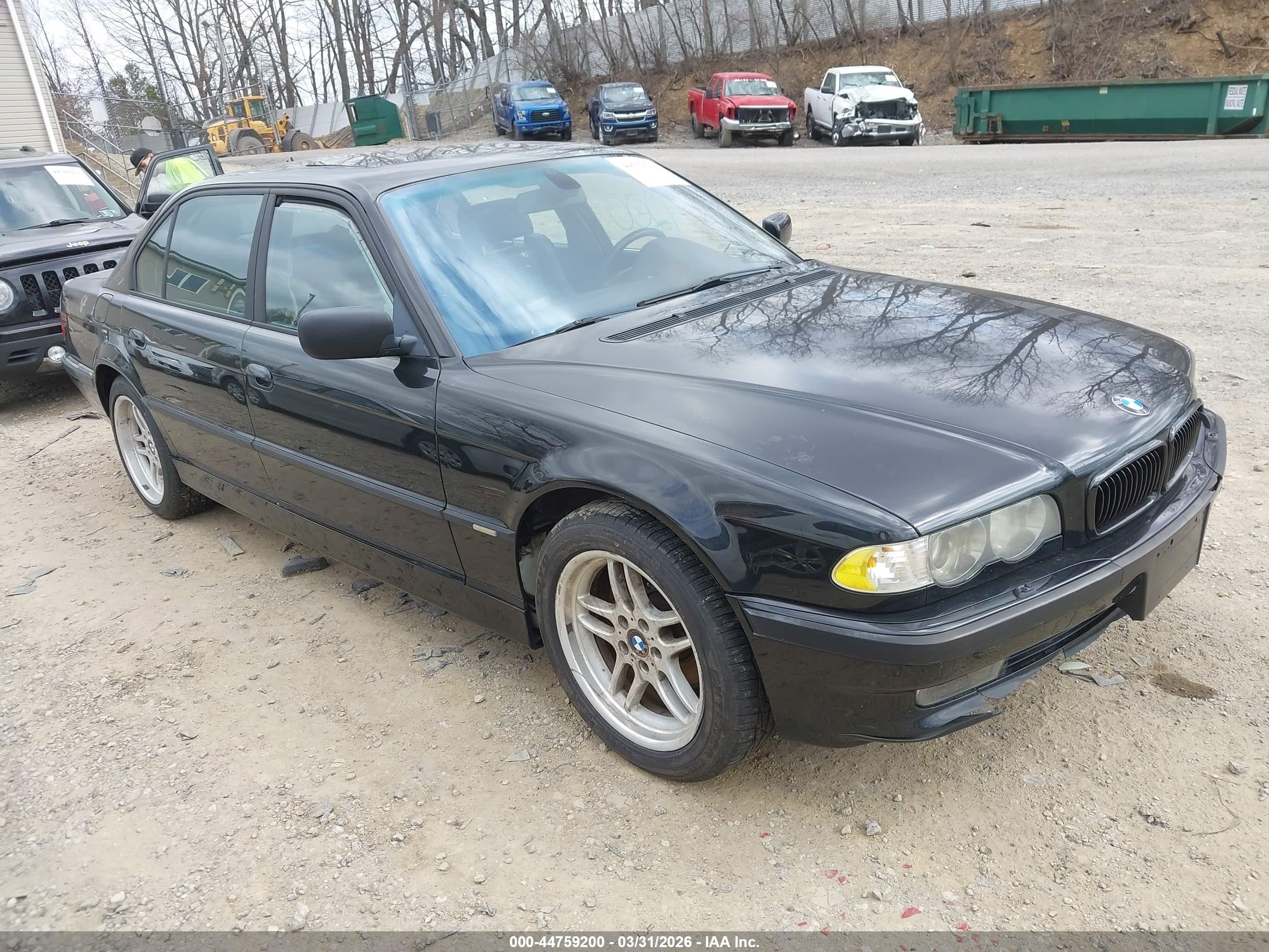 2001 Bmw 740il   Black vin: WBAGH83491DP30193