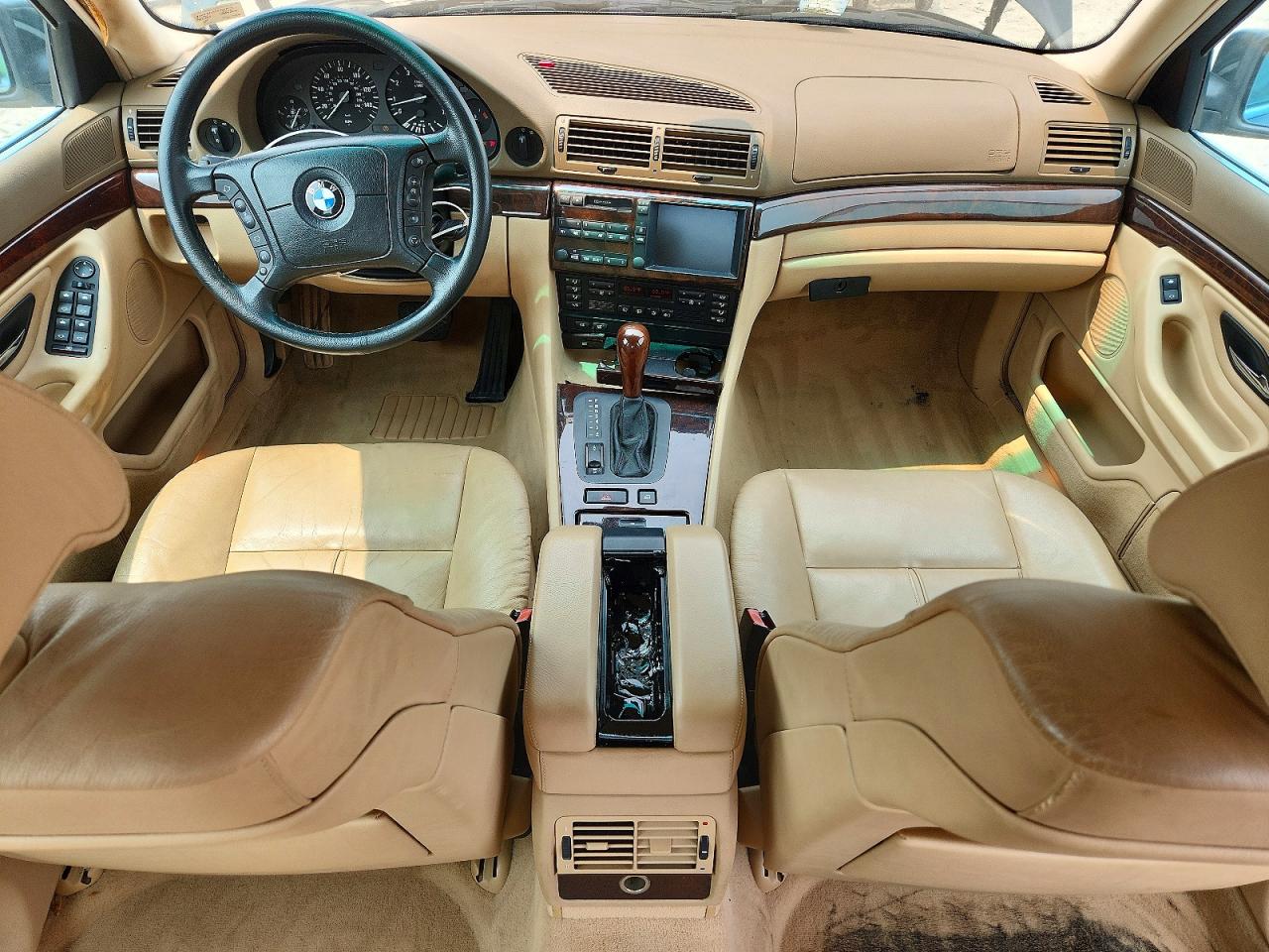 2000 Bmw 740 Il Green vin: WBAGH8349YDP07877