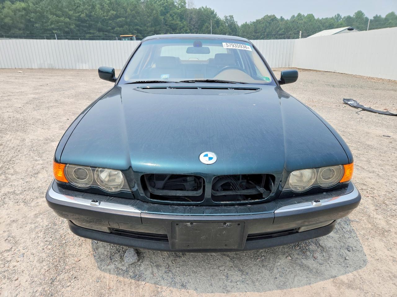 2000 Bmw 740 Il Green vin: WBAGH8349YDP07877