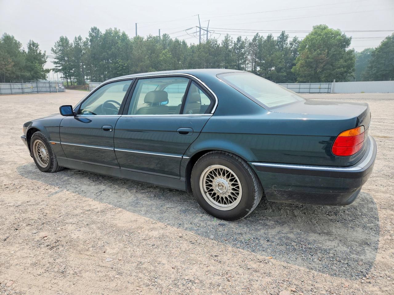 2000 Bmw 740 Il Green vin: WBAGH8349YDP07877