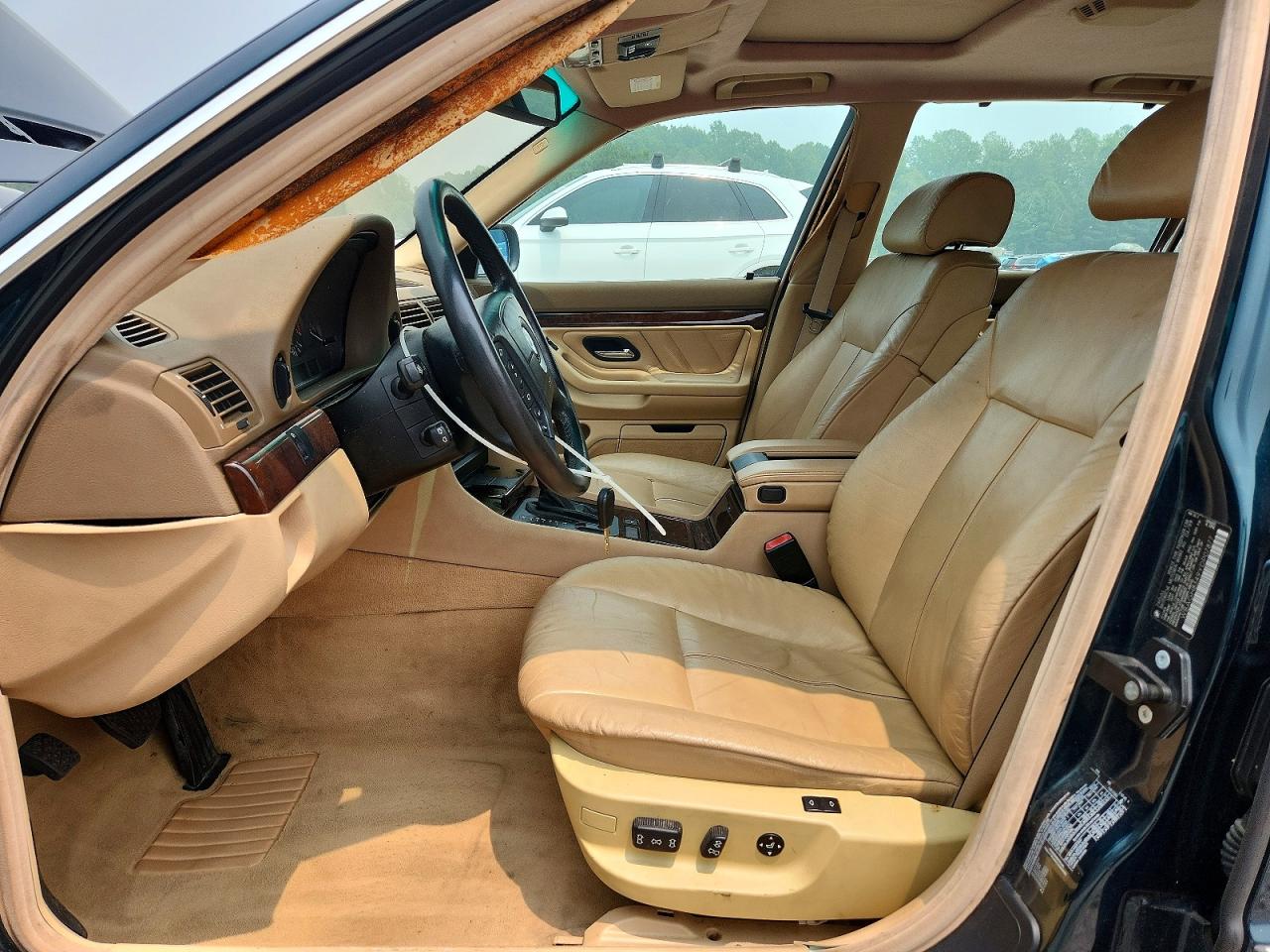 2000 Bmw 740 Il Green vin: WBAGH8349YDP07877