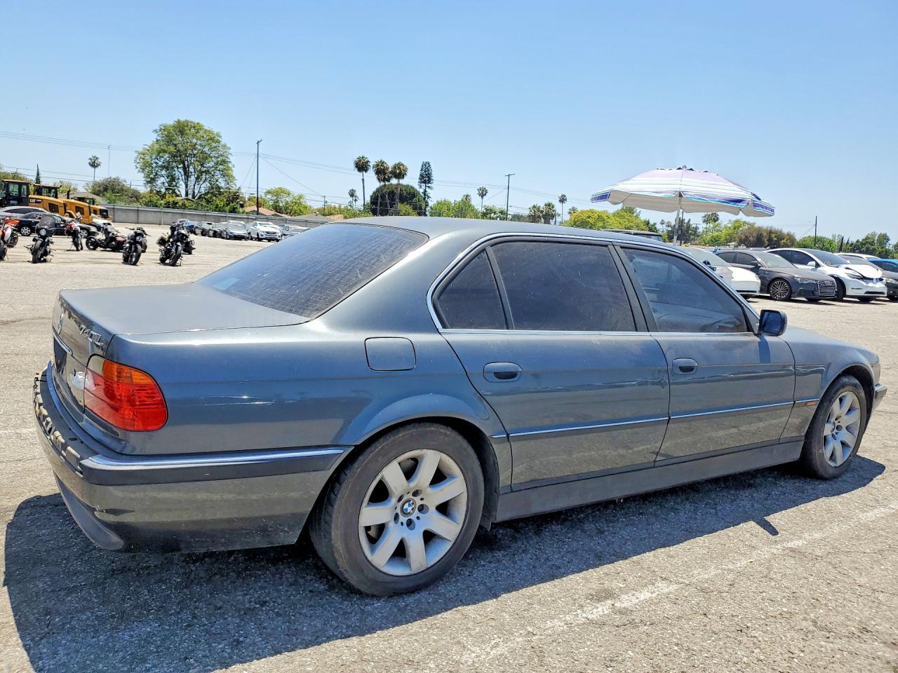2000 Bmw 740 Il Gray vin: WBAGH8349YDP13176