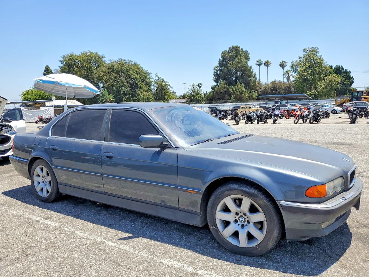 2000 Bmw 740 Il Gray vin: WBAGH8349YDP13176