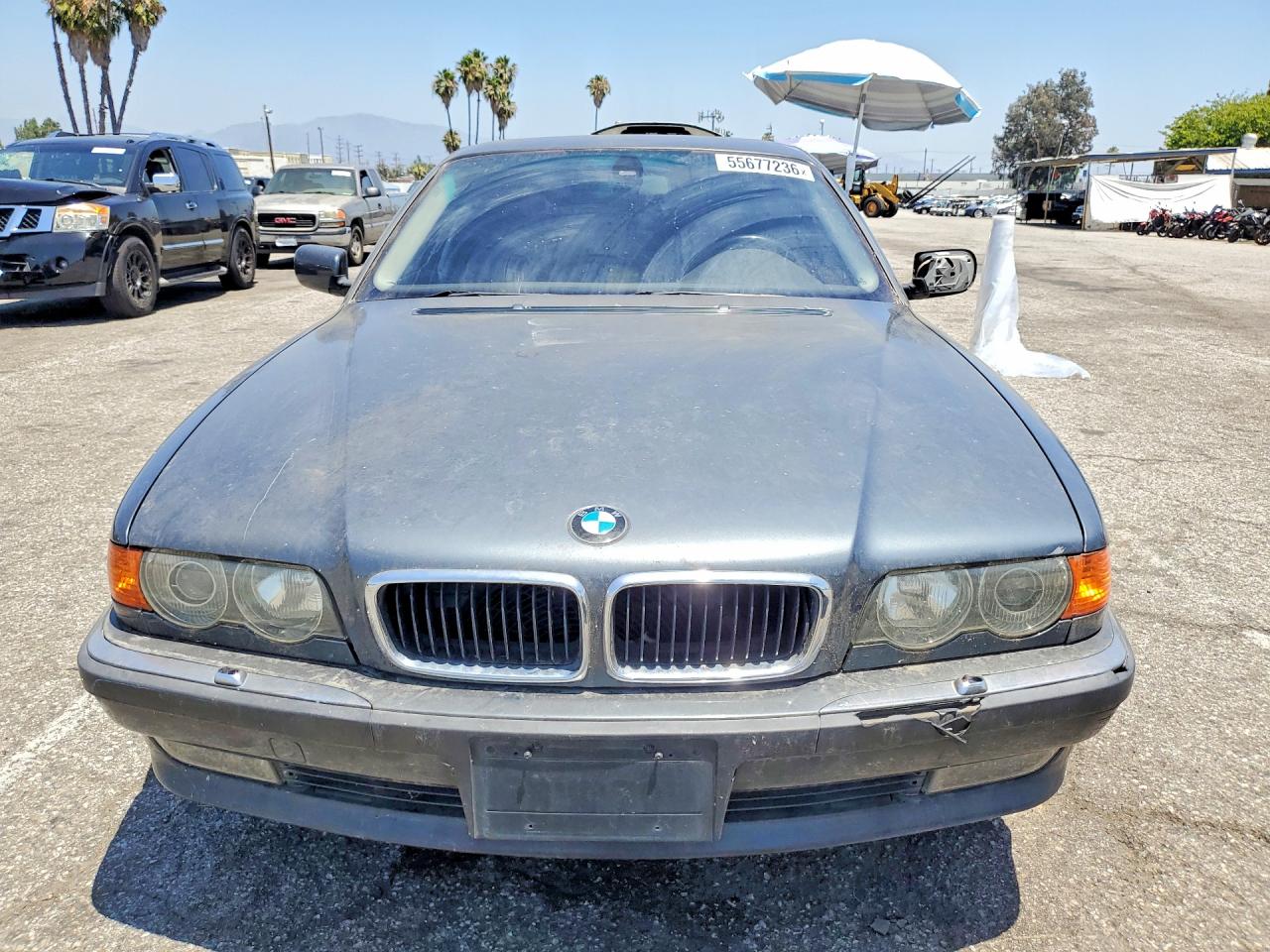 2000 Bmw 740 Il Gray vin: WBAGH8349YDP13176