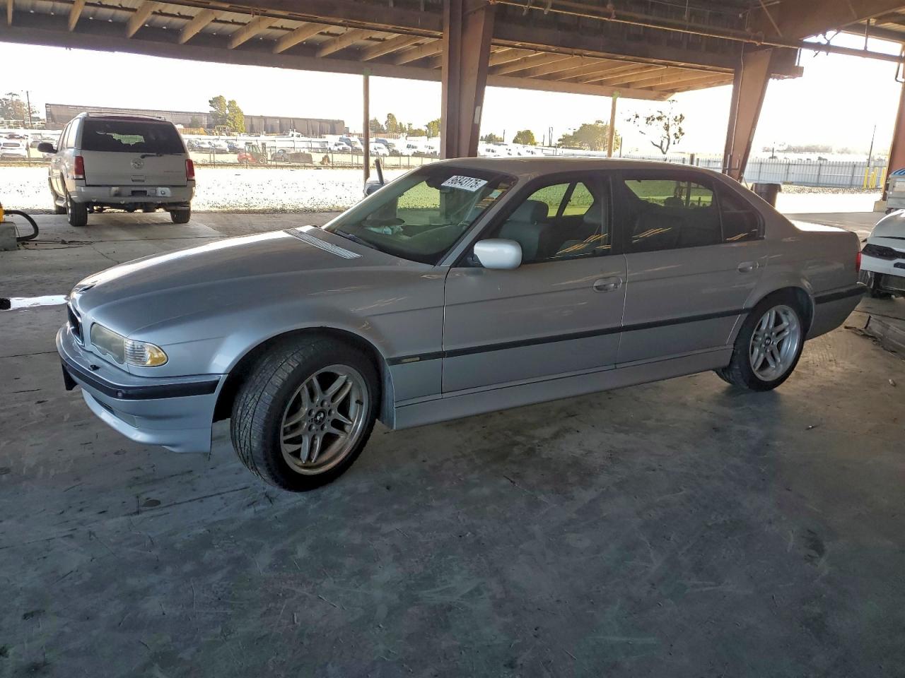 2001 Bmw 740 Il Silver vin: WBAGH834X1DP18537
