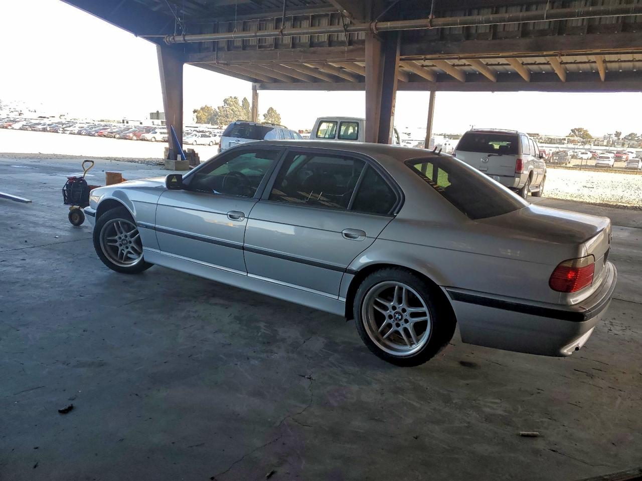 2001 Bmw 740 Il Silver vin: WBAGH834X1DP18537