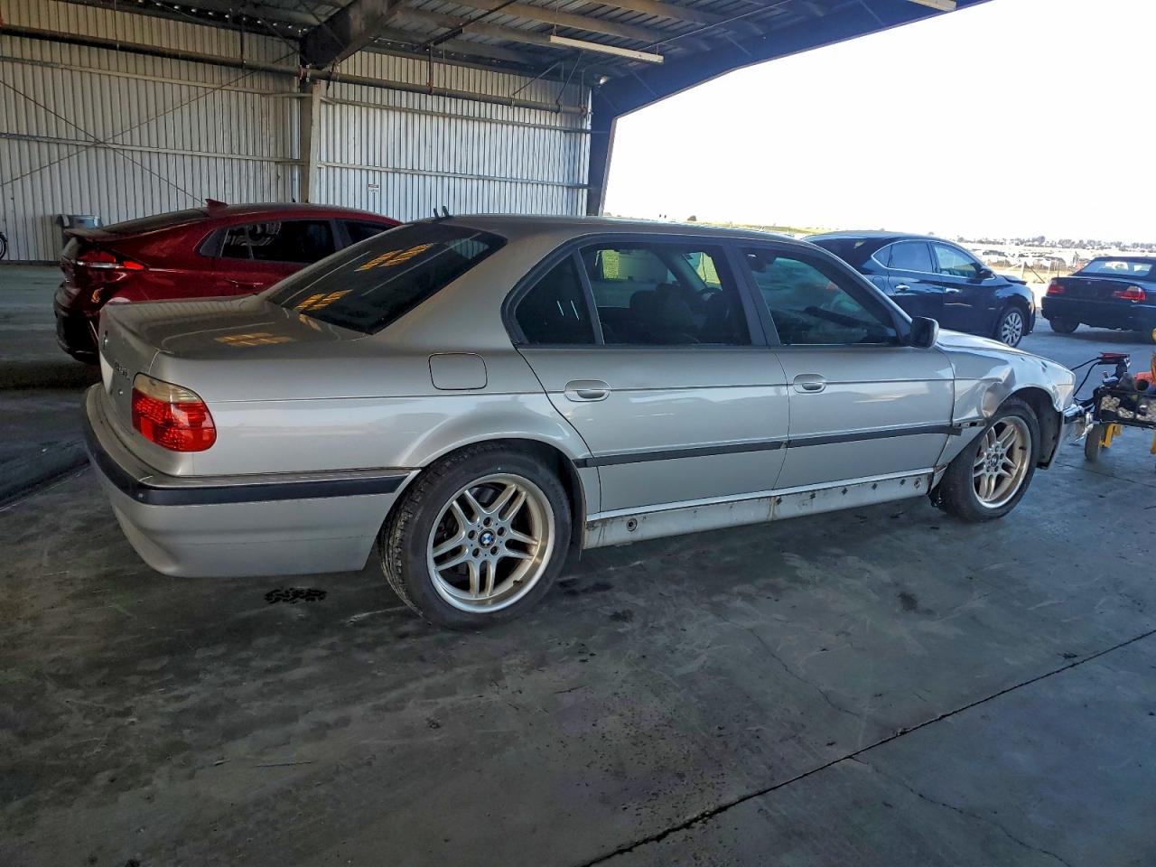 2001 Bmw 740 Il Silver vin: WBAGH834X1DP18537
