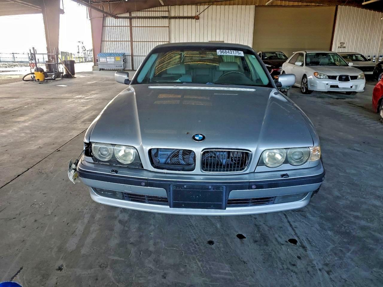 2001 Bmw 740 Il Silver vin: WBAGH834X1DP18537
