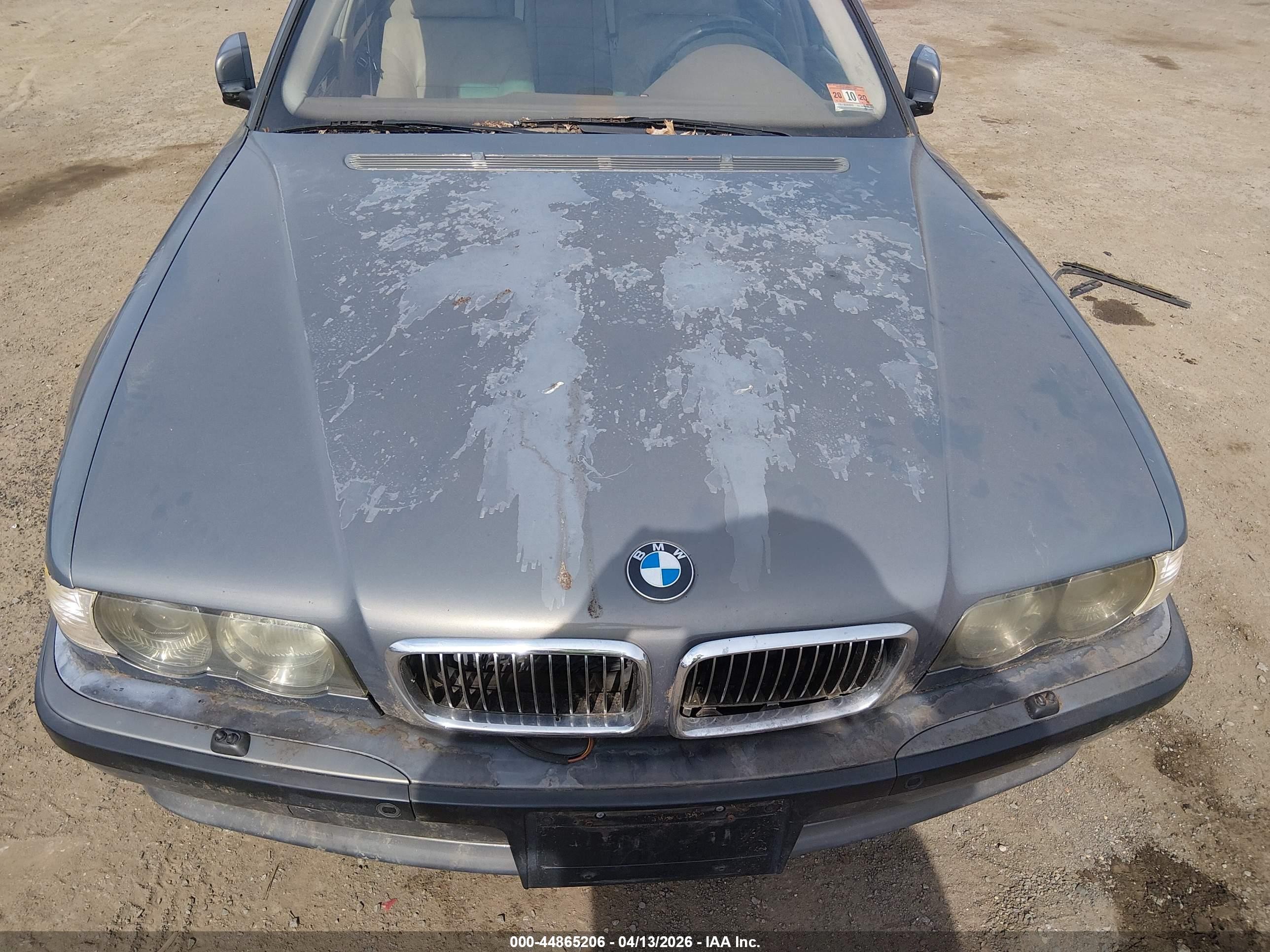 2001 Bmw 740il   Light Blue vin: WBAGH834X1DP21227