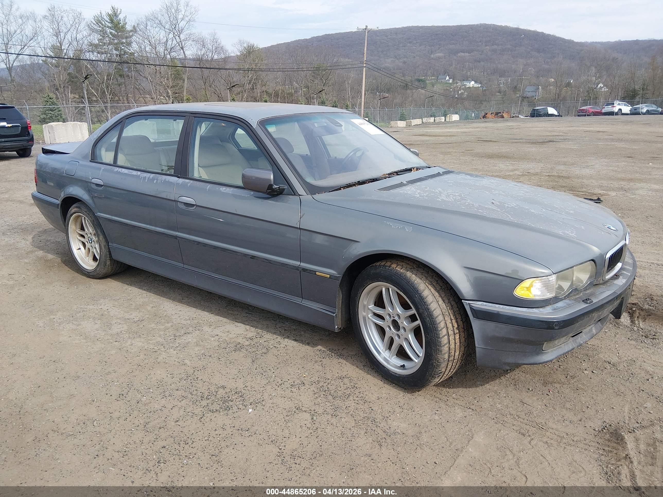 2001 Bmw 740il   Light Blue vin: WBAGH834X1DP21227
