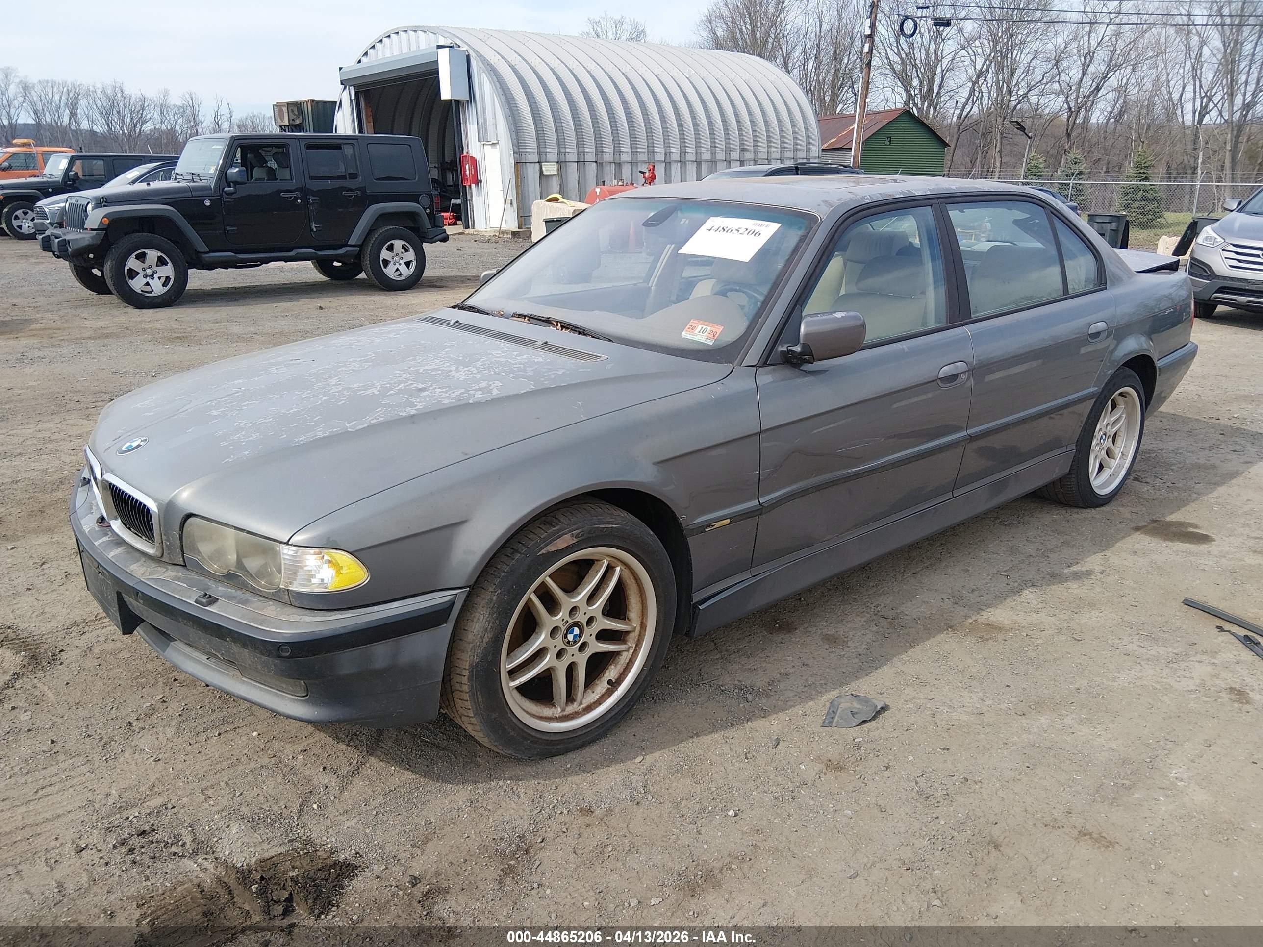2001 Bmw 740il   Light Blue vin: WBAGH834X1DP21227