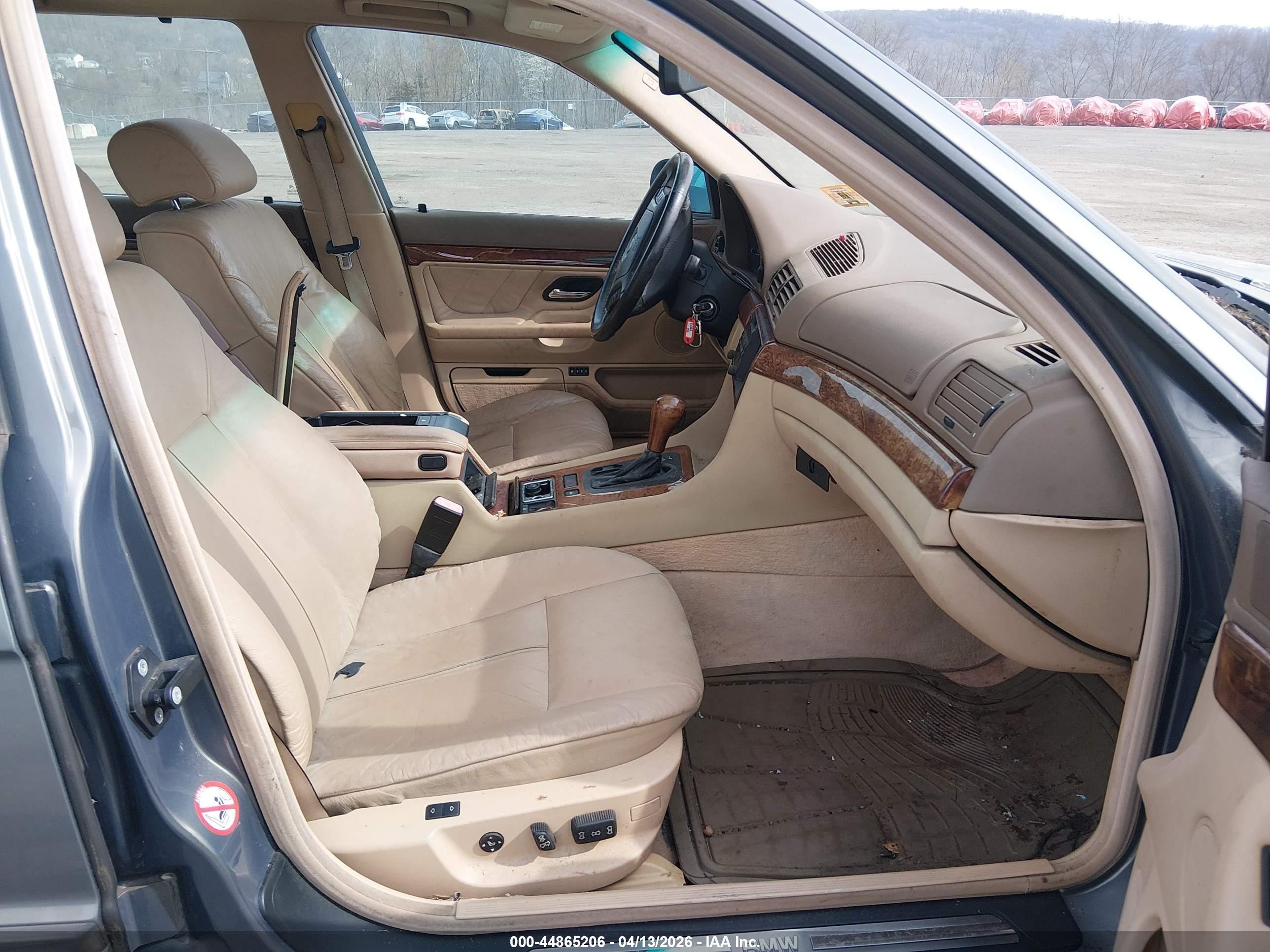 2001 Bmw 740il   Light Blue vin: WBAGH834X1DP21227