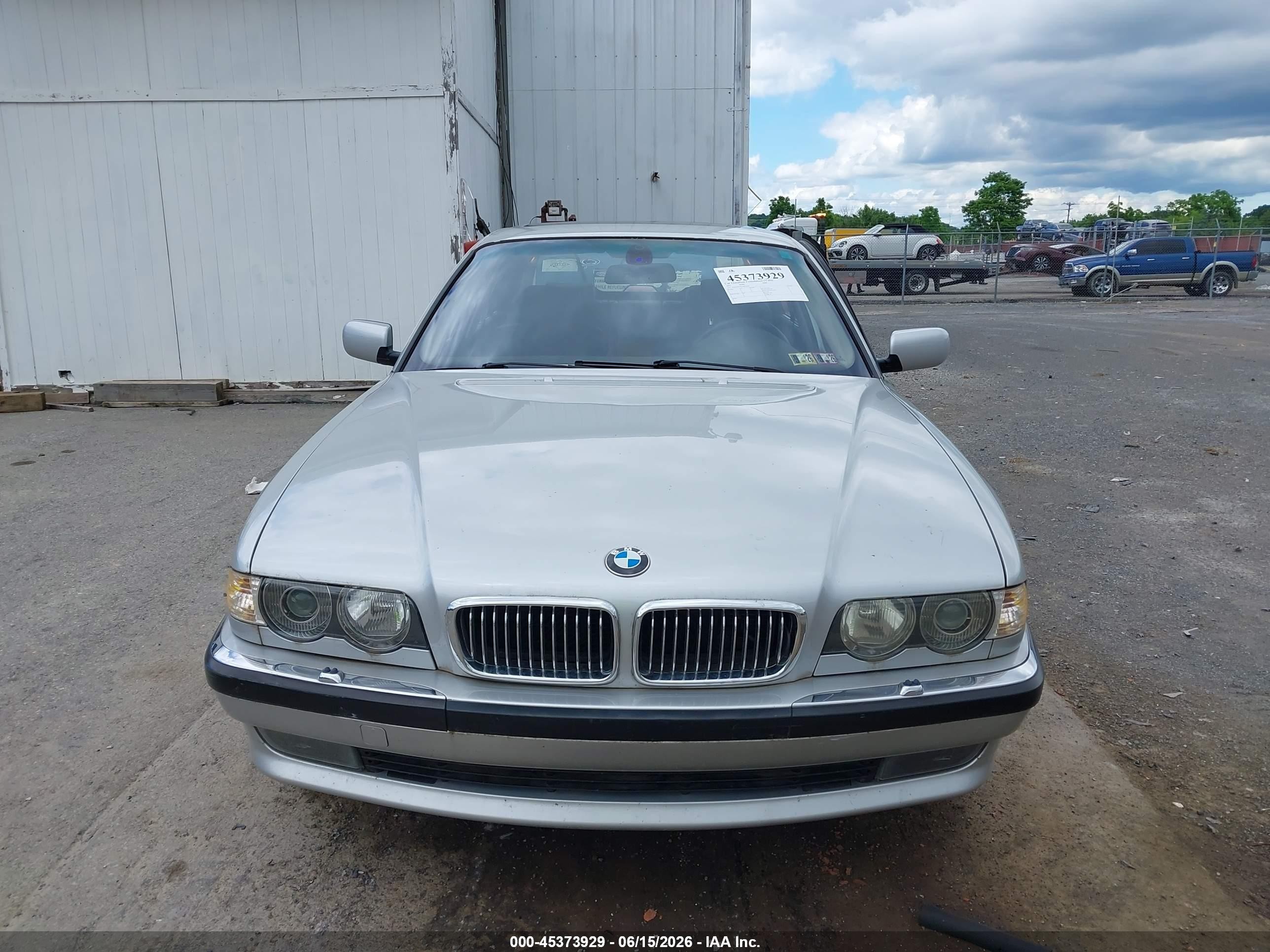 2001 Bmw 740il   Silver vin: WBAGH834X1DP24368