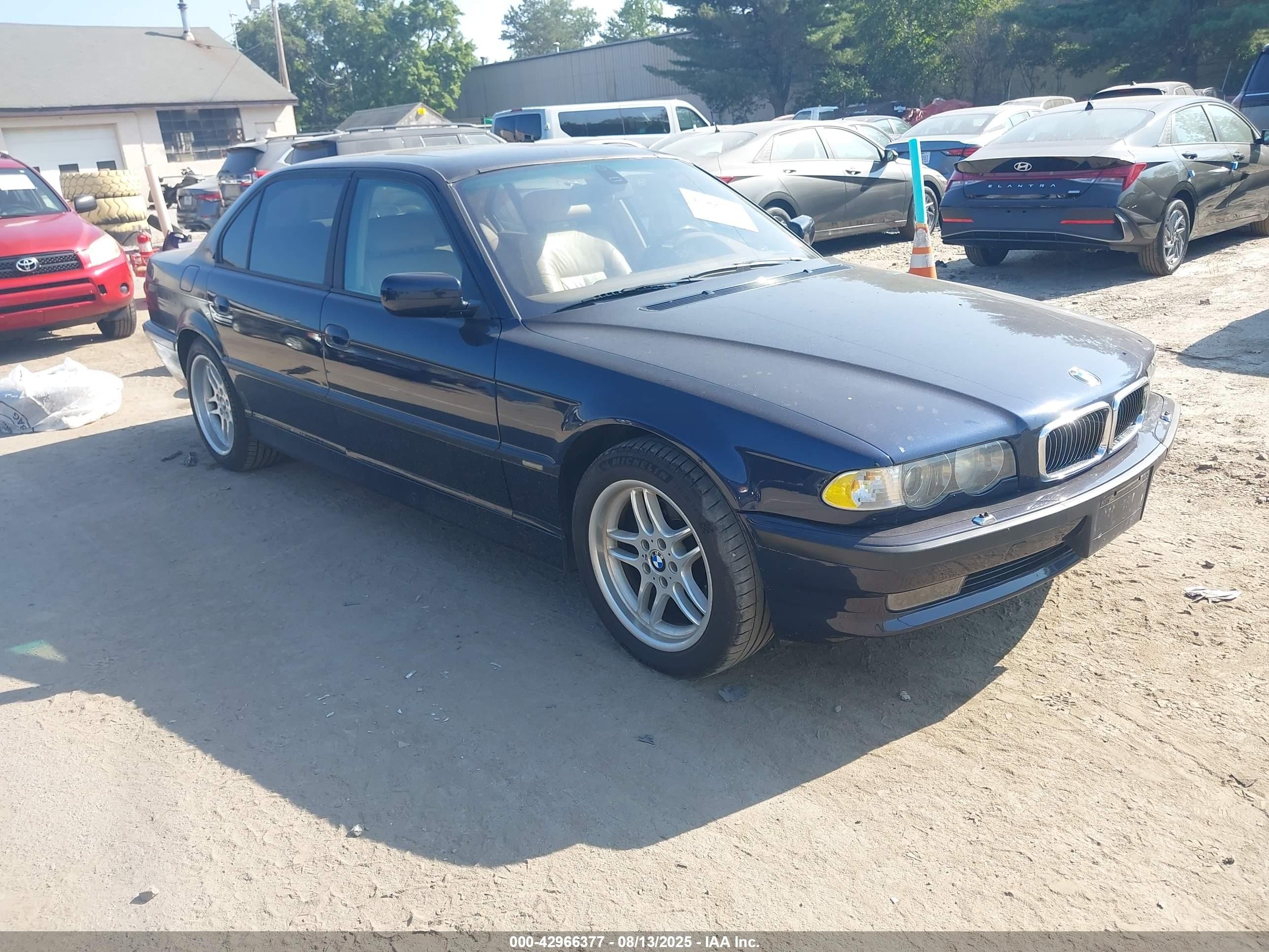 2001 Bmw 740il   Blue vin: WBAGH834X1DP28386
