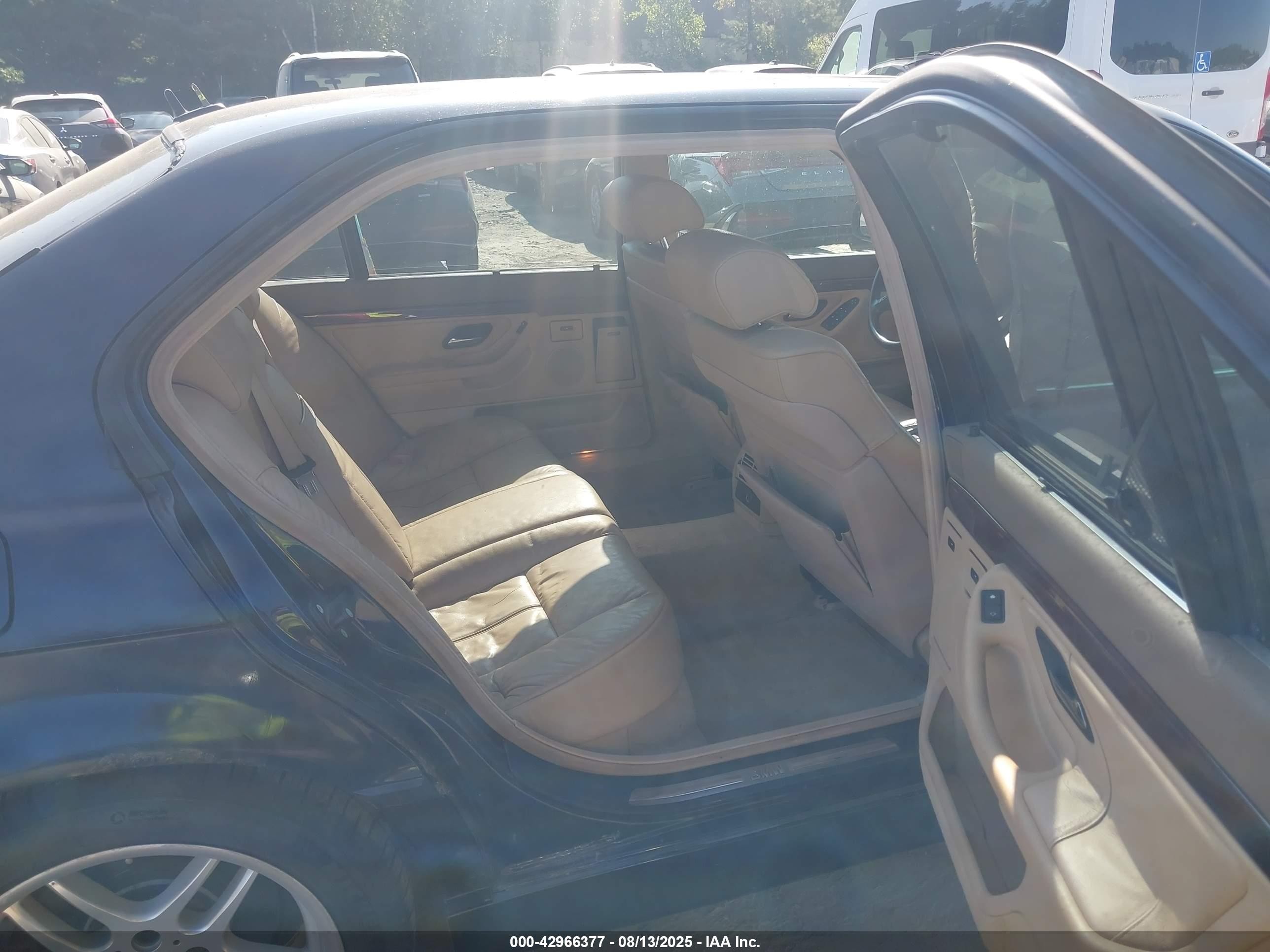 2001 Bmw 740il   Синий vin: WBAGH834X1DP28386