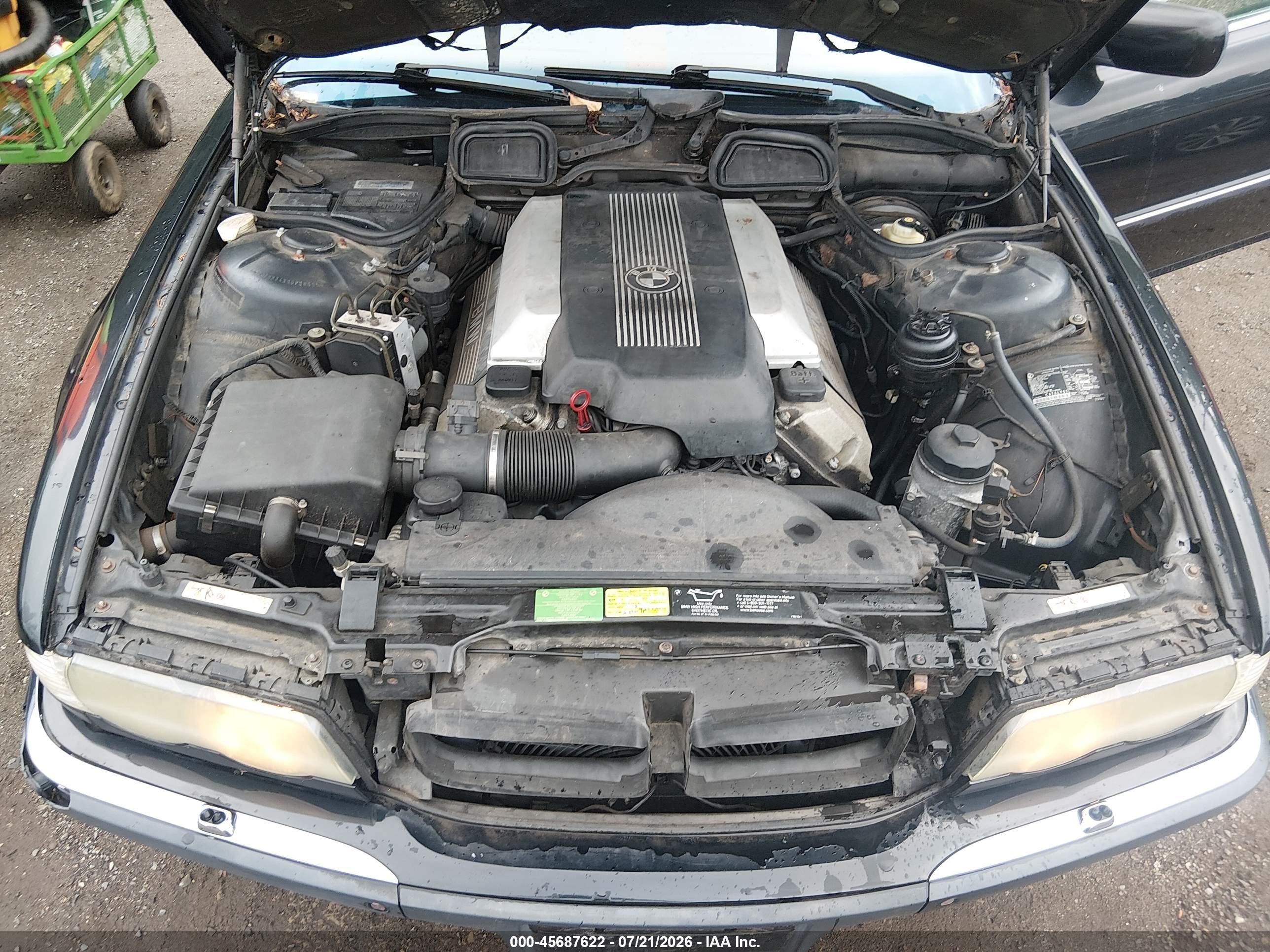 2001 Bmw 740il   Black vin: WBAGH834X1DP28405