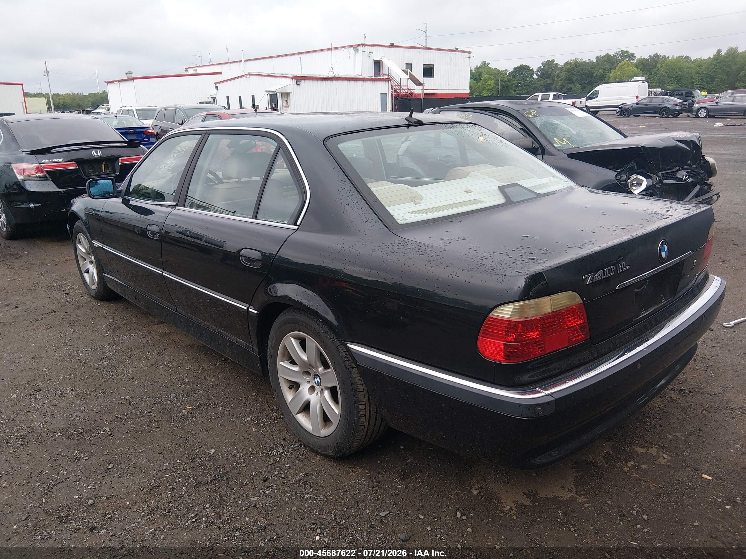 2001 Bmw 740il   Black vin: WBAGH834X1DP28405