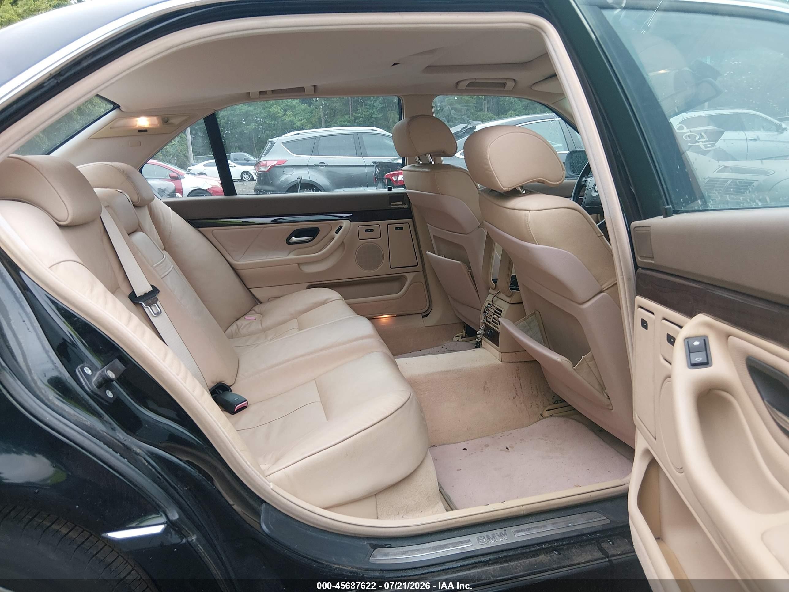 2001 Bmw 740il   Black vin: WBAGH834X1DP28405