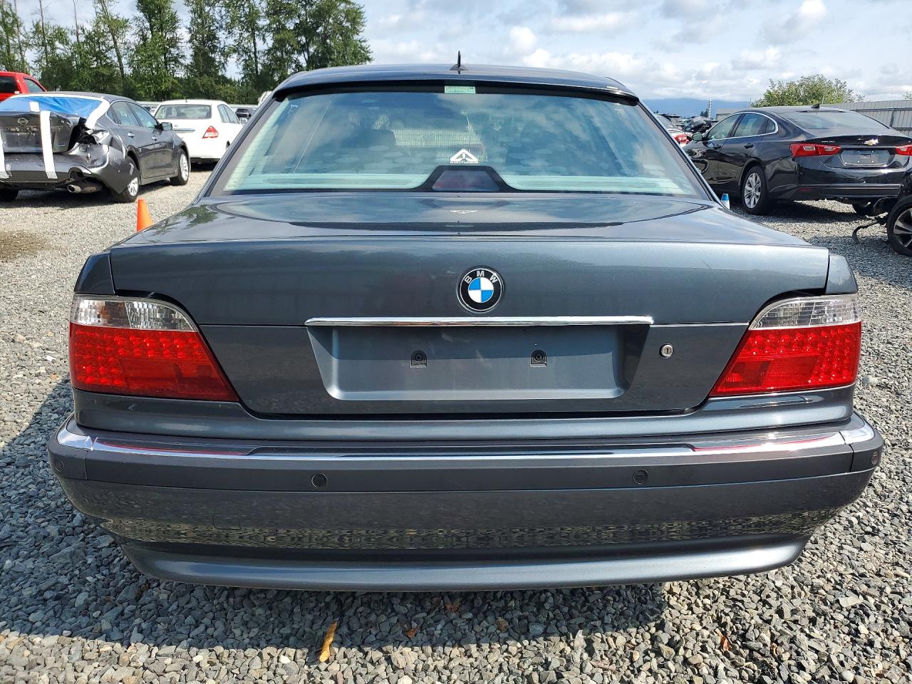 1999 Bmw 750 Il Gray vin: WBAGJ0333XDD73375