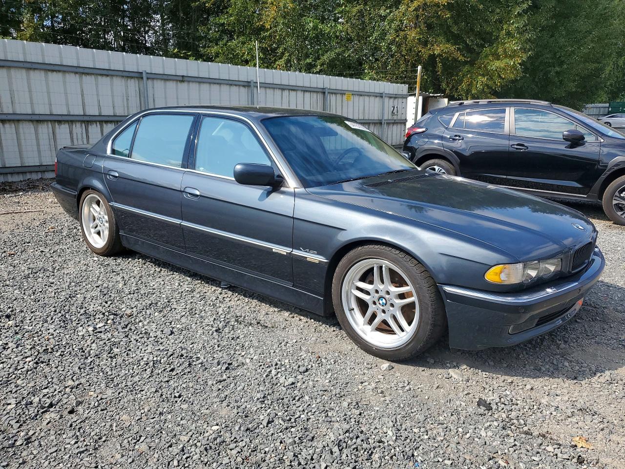 1999 Bmw 750 Il Gray vin: WBAGJ0333XDD73375