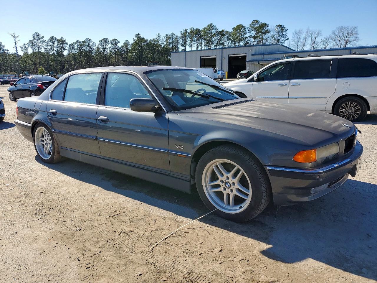 2000 Bmw 750 Il Gray vin: WBAGJ0342YDD73667