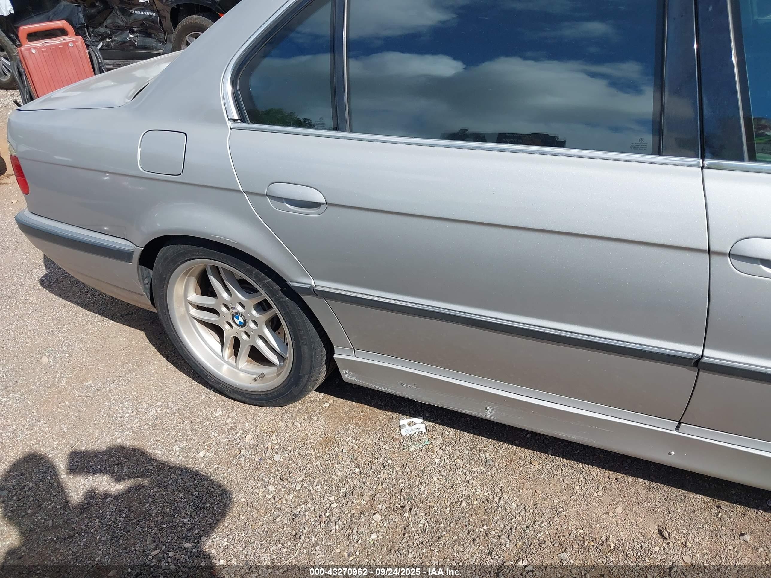 2001 Bmw 750il   Silver vin: WBAGJ03461DD74519