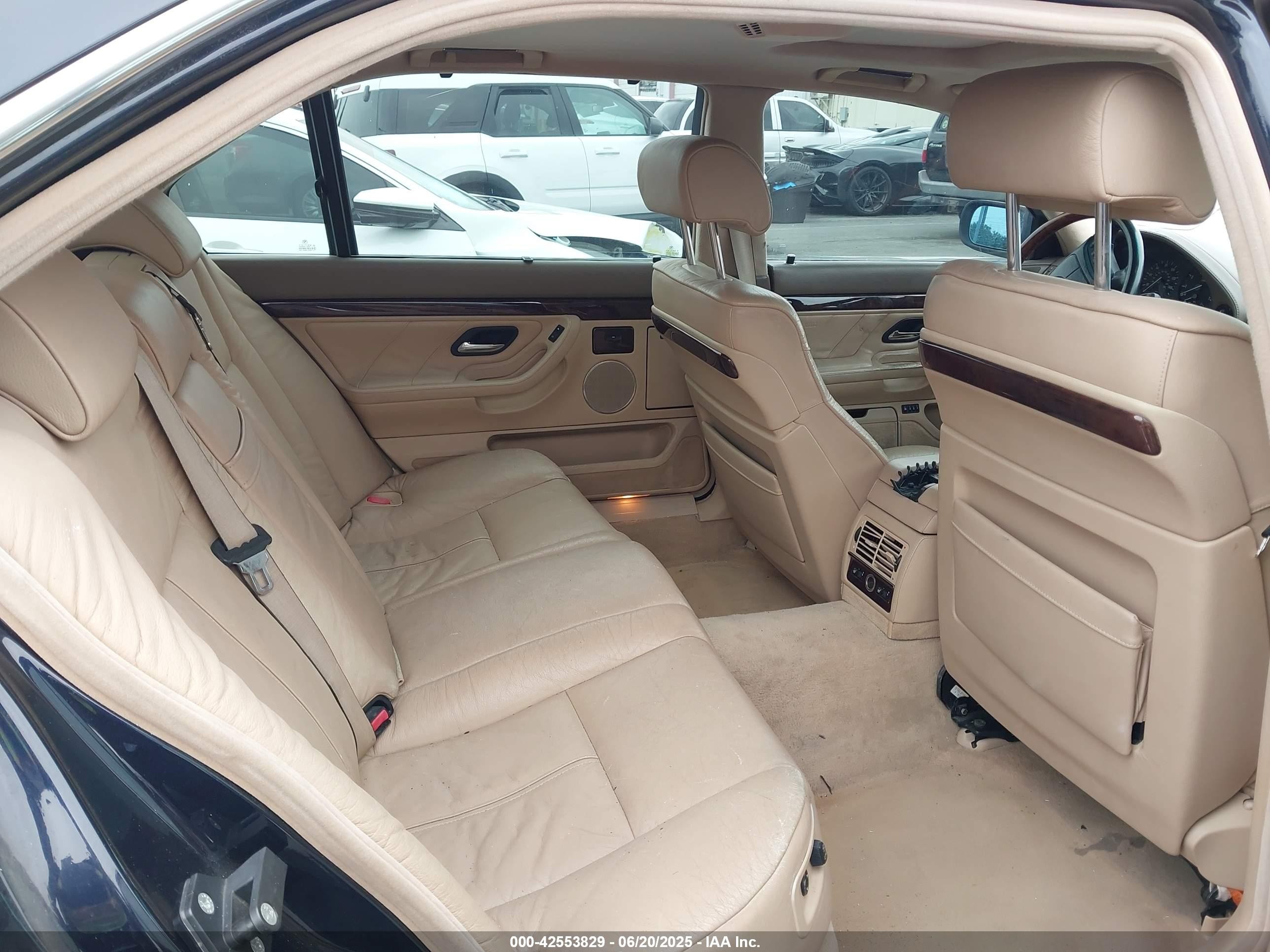 2000 Bmw 750il   Blue vin: WBAGJ0348YDD73785