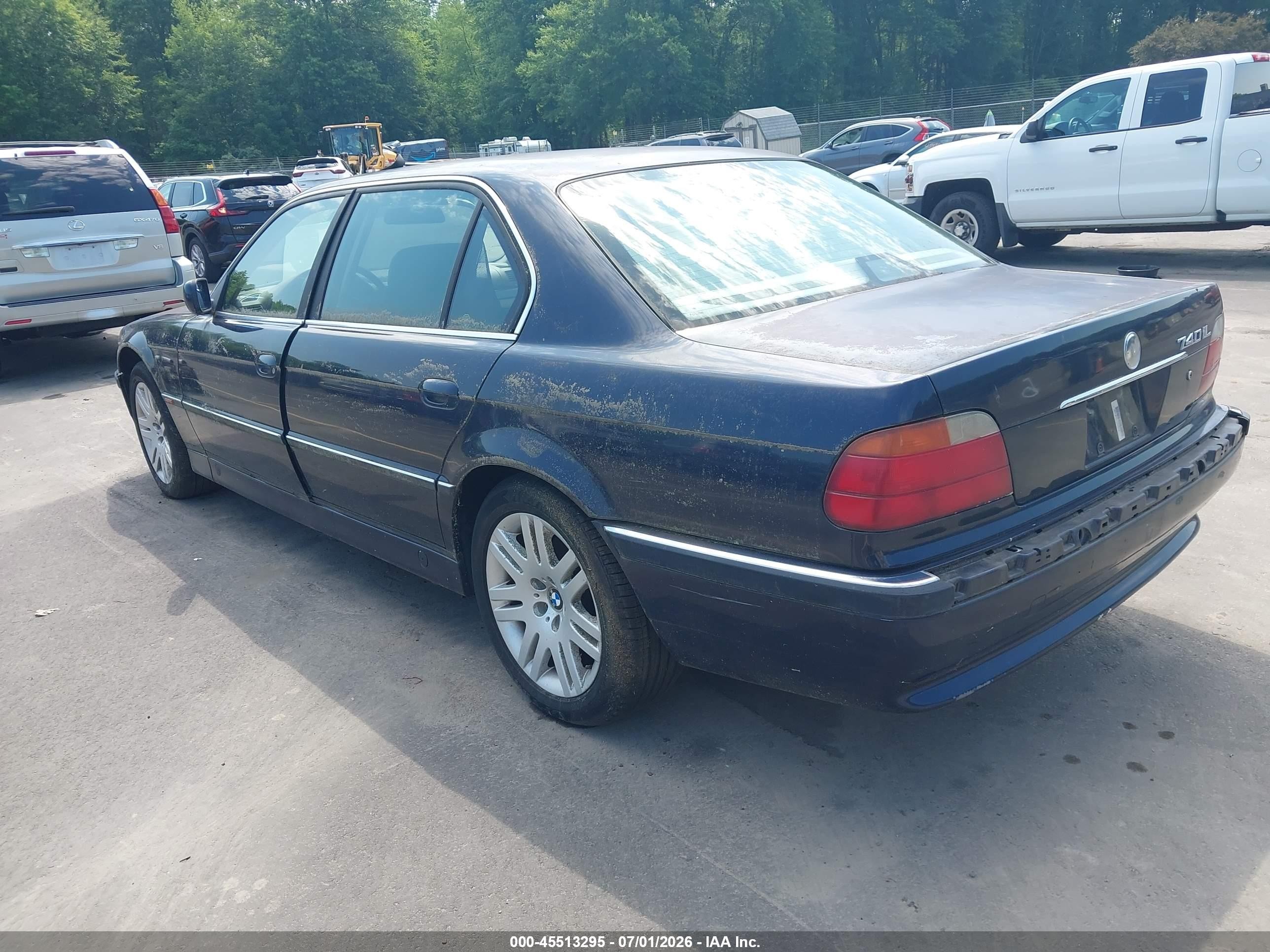 1997 Bmw 740il   Dark Blue vin: WBAGJ8322VDM00632