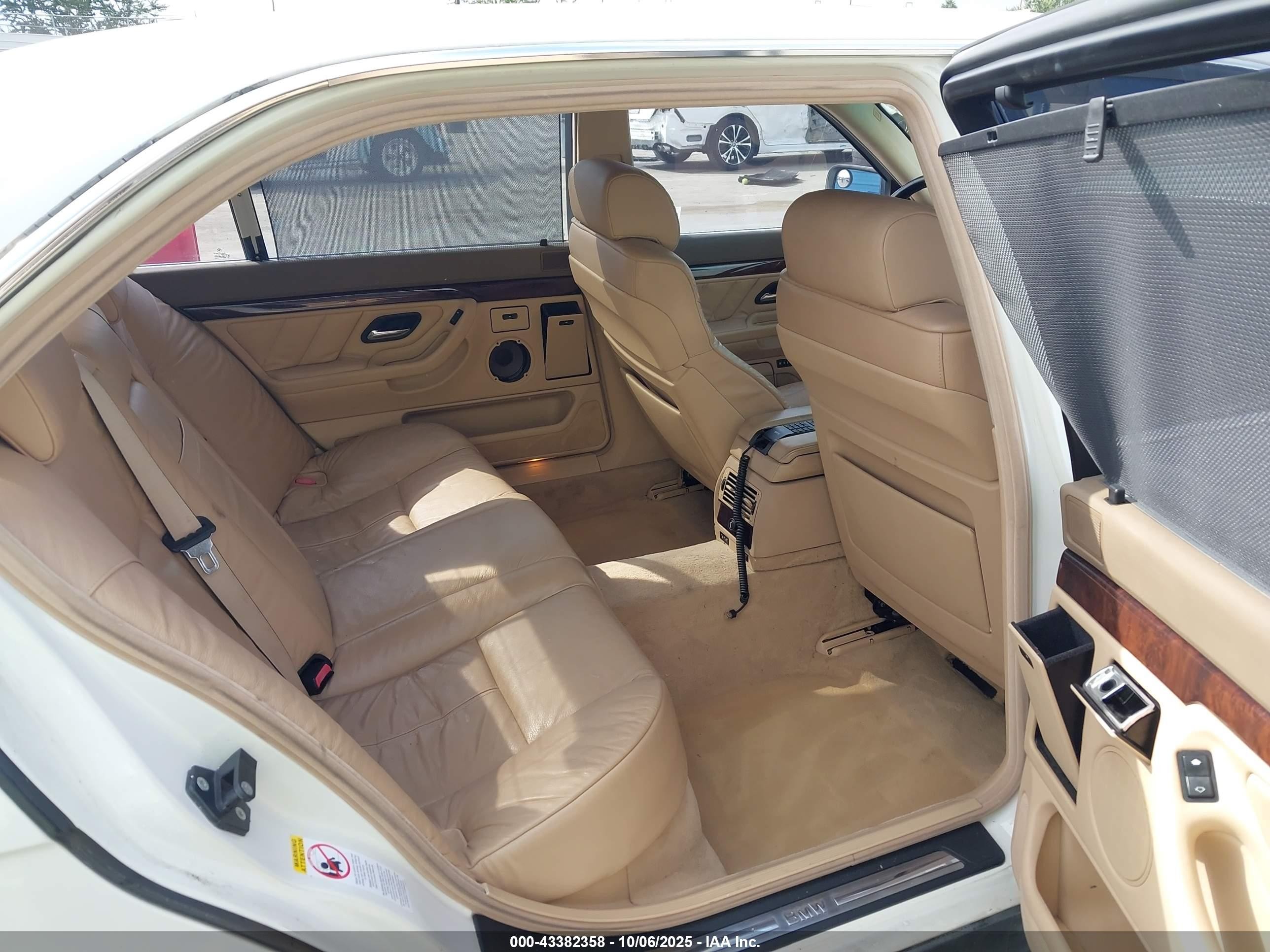 1998 Bmw 740il   White vin: WBAGJ8324WDM11763