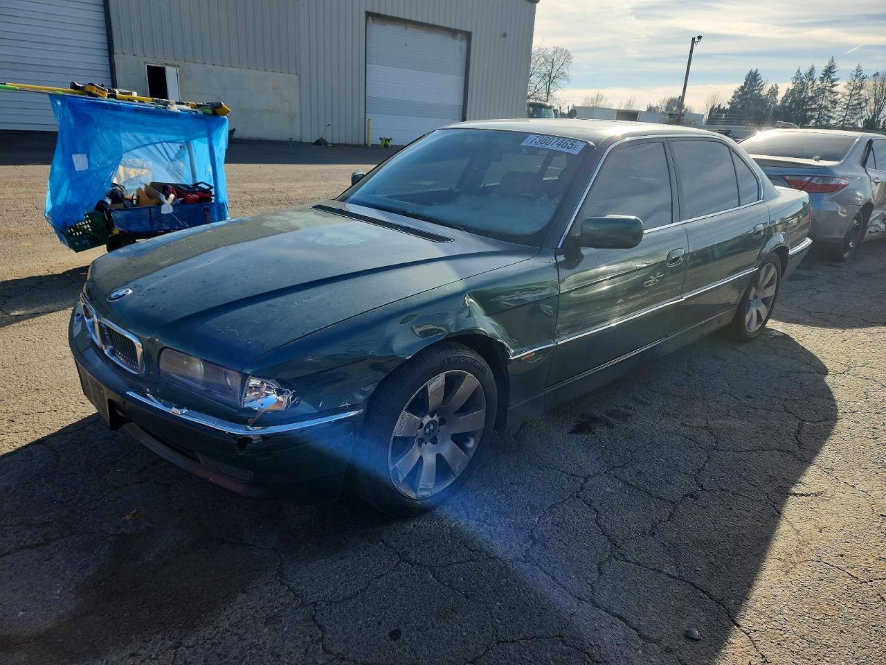 1998 Bmw 740 Il Green vin: WBAGJ8324WDM19880