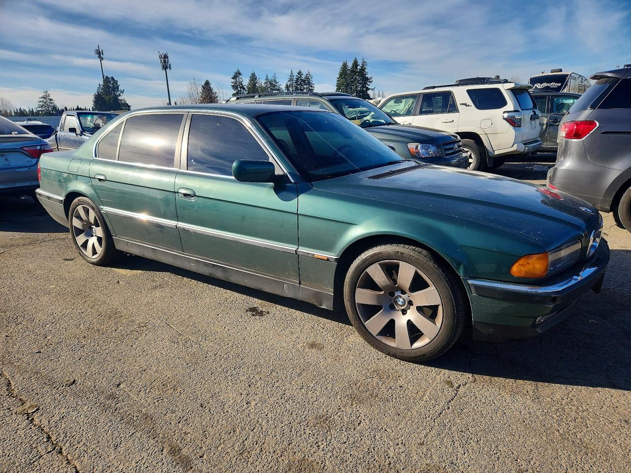 1998 Bmw 740 Il Green vin: WBAGJ8324WDM19880