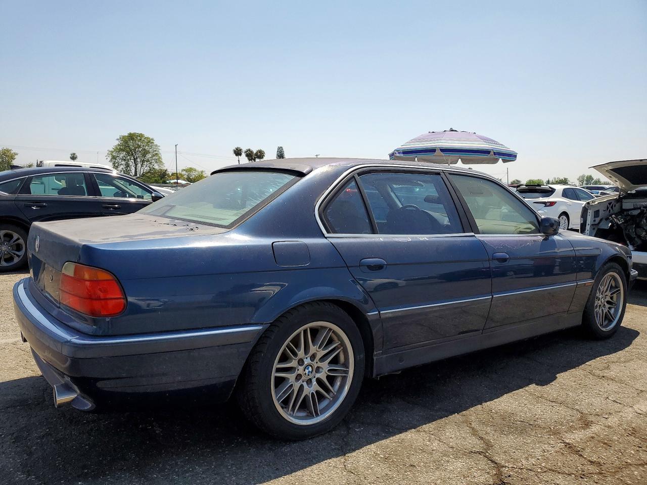1998 Bmw 740 Il Blue vin: WBAGJ8325WDM16101