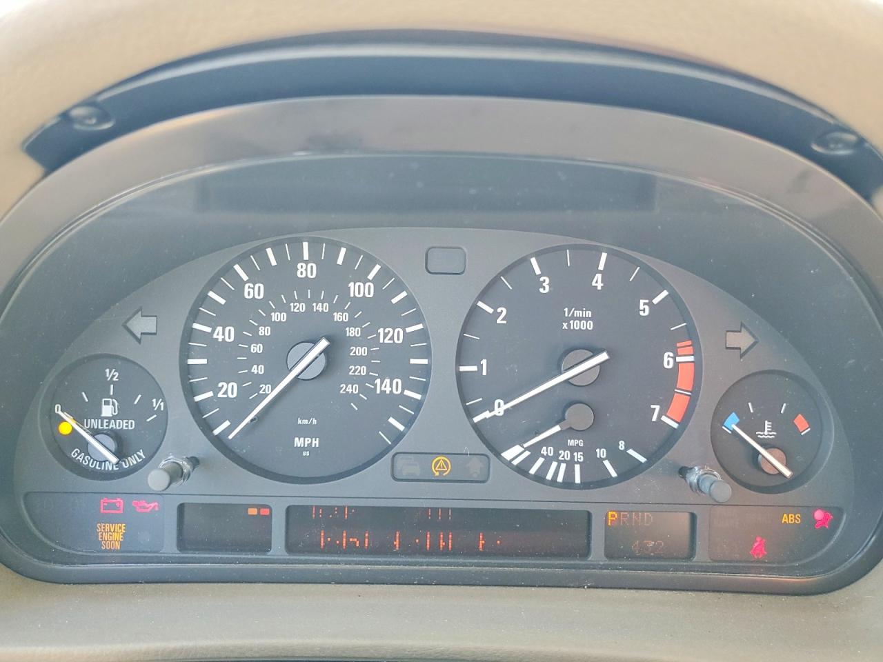 1998 Bmw 740 Il Blue vin: WBAGJ8325WDM16101