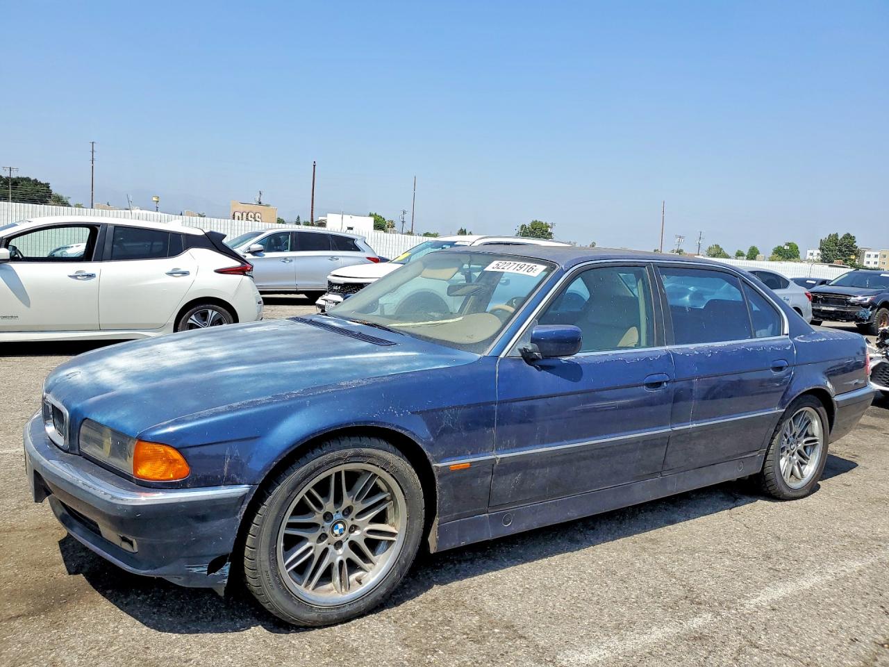 1998 Bmw 740 Il Blue vin: WBAGJ8325WDM16101