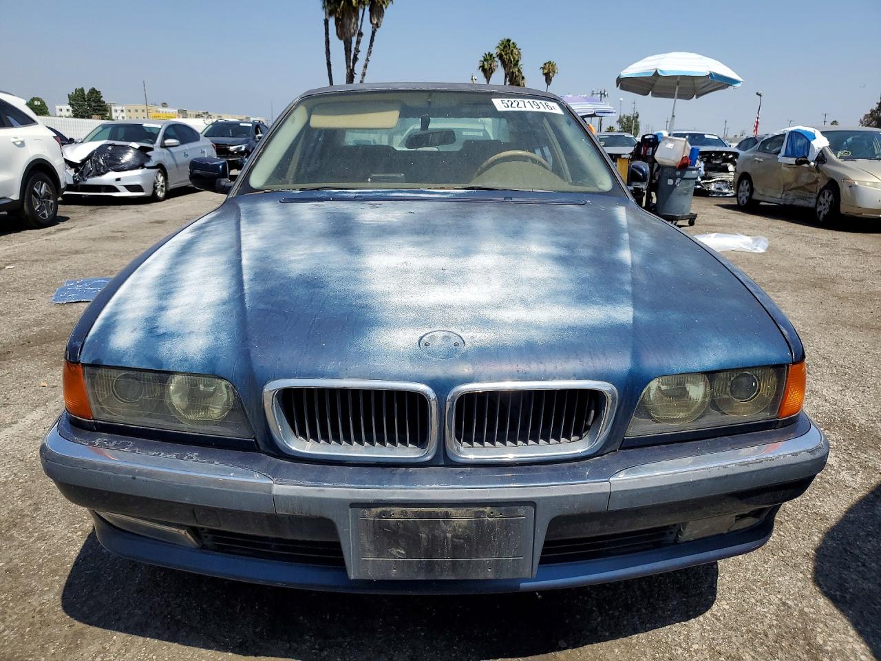 1998 Bmw 740 Il Blue vin: WBAGJ8325WDM16101