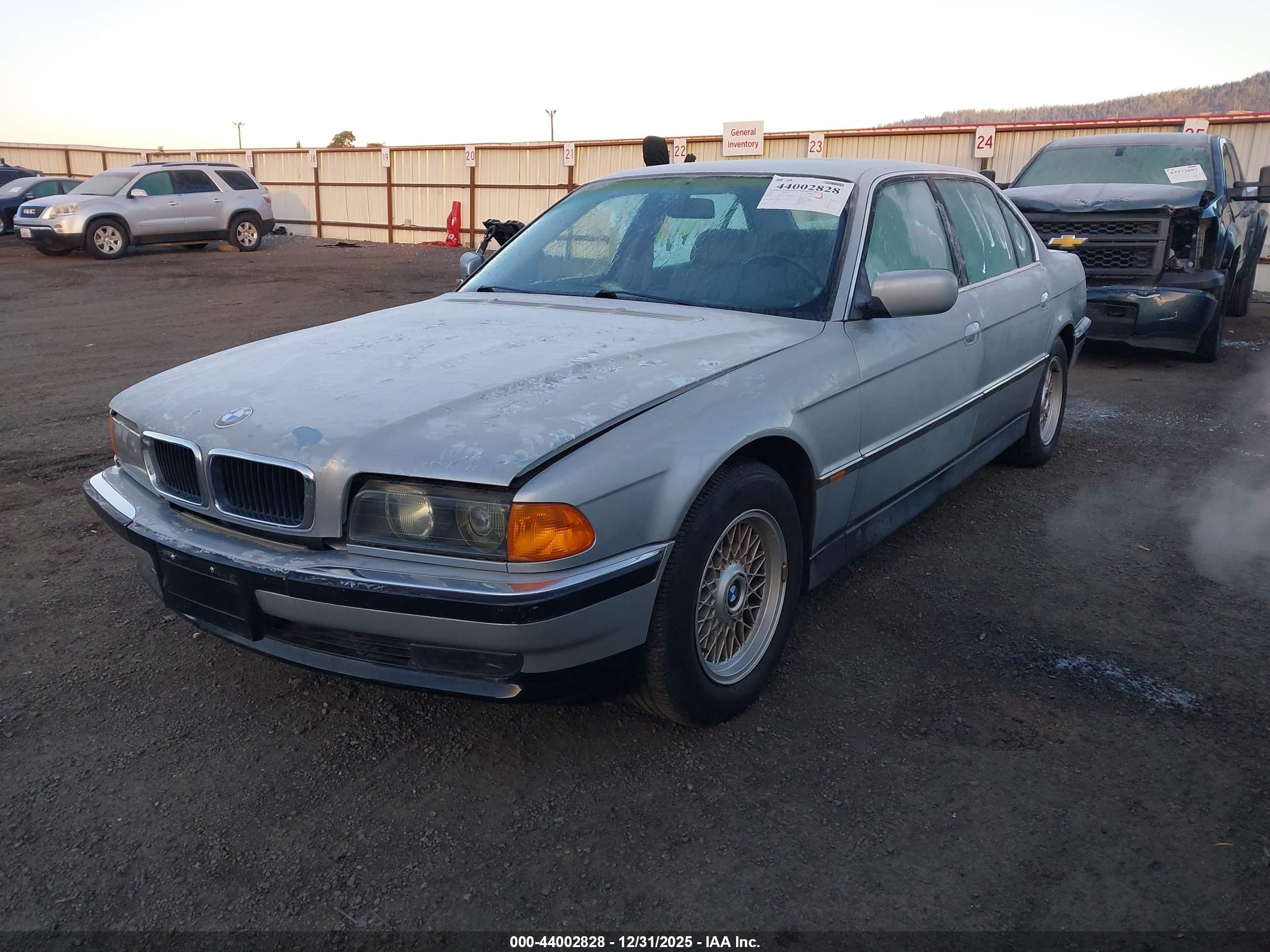 1998 Bmw 740il   Silver vin: WBAGJ8325WDM22142