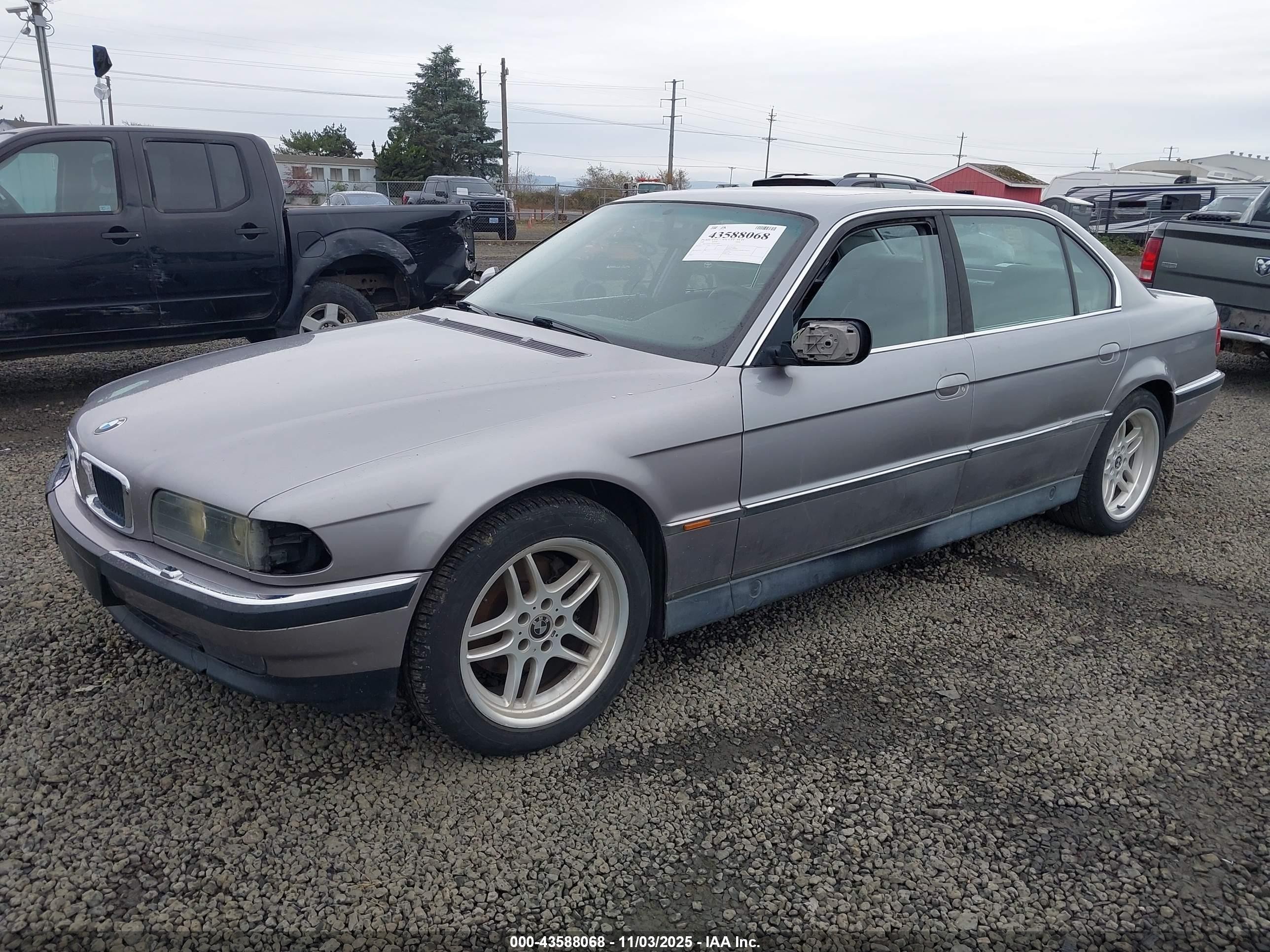1998 Bmw 740il   Gray vin: WBAGJ8327WDM18660