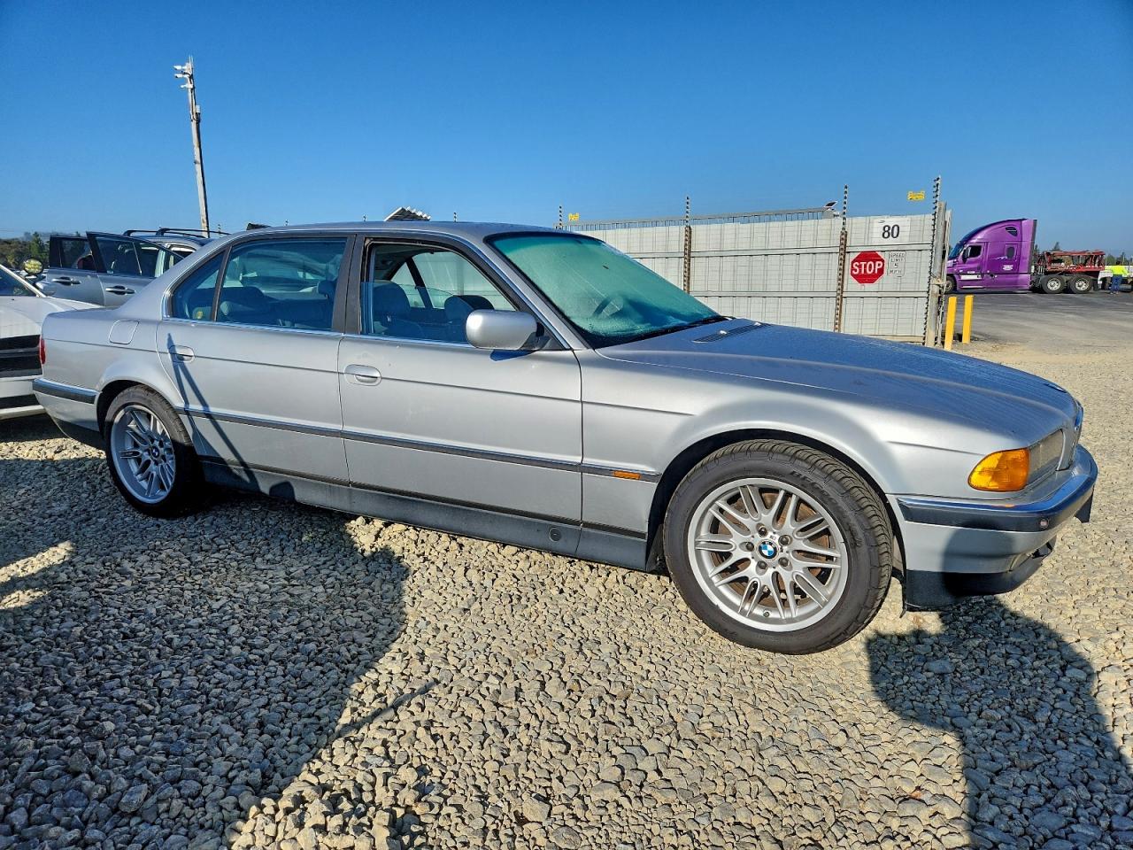 1998 Bmw 740 Il Silver vin: WBAGJ8327WDM19095