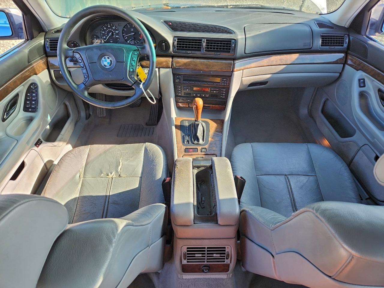 1998 Bmw 740 Il Silver vin: WBAGJ8327WDM19095